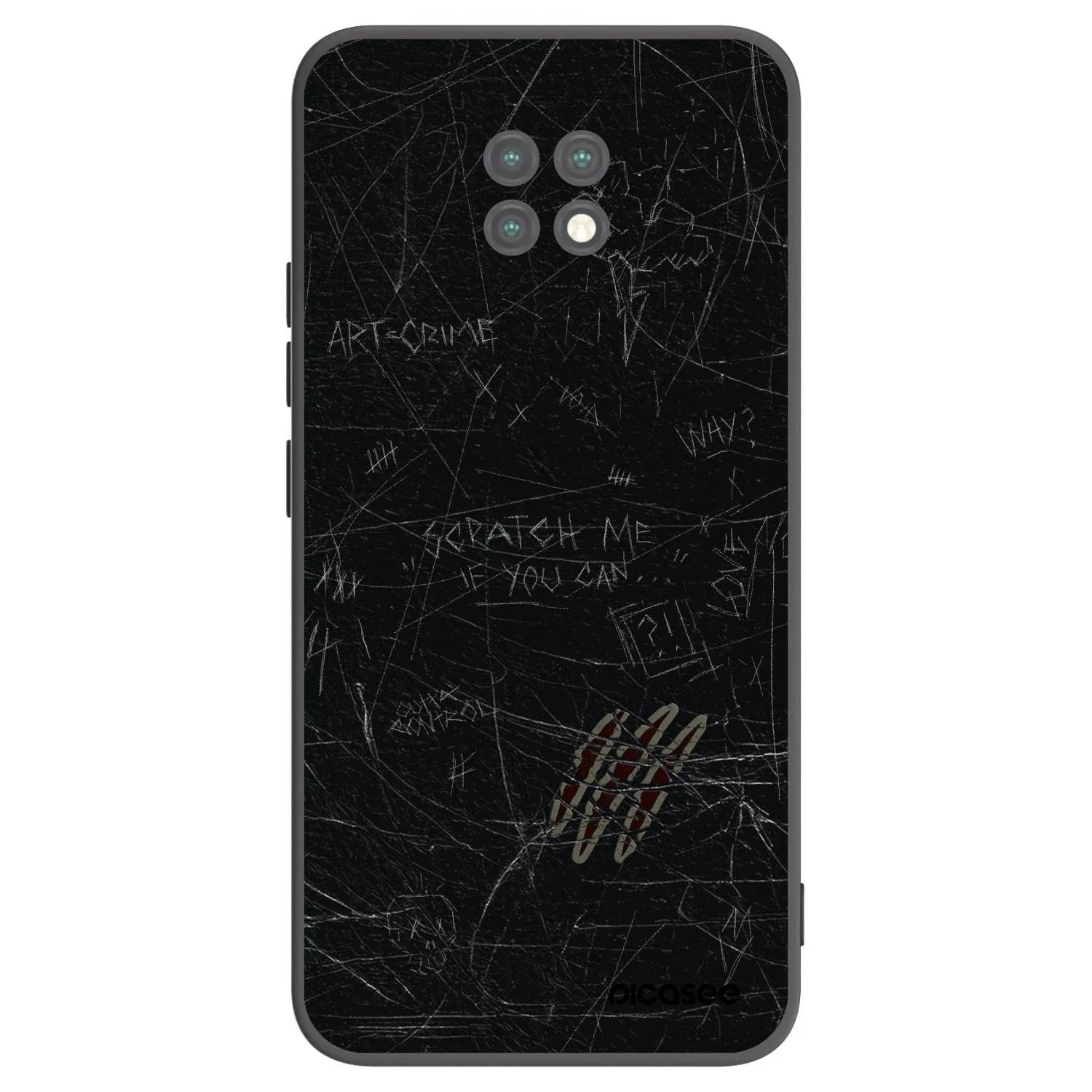 Picasee silikonski črni ovitek za Xiaomi Redmi Note 9T - SCRATCH