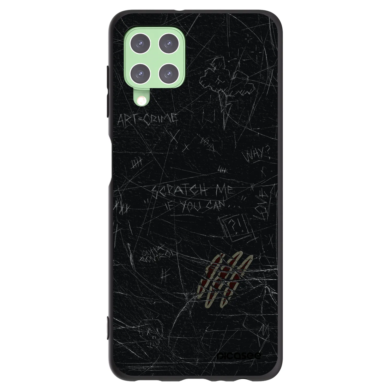 Picasee silikonski črni ovitek za Samsung Galaxy A22 A225F 4G - SCRATCH