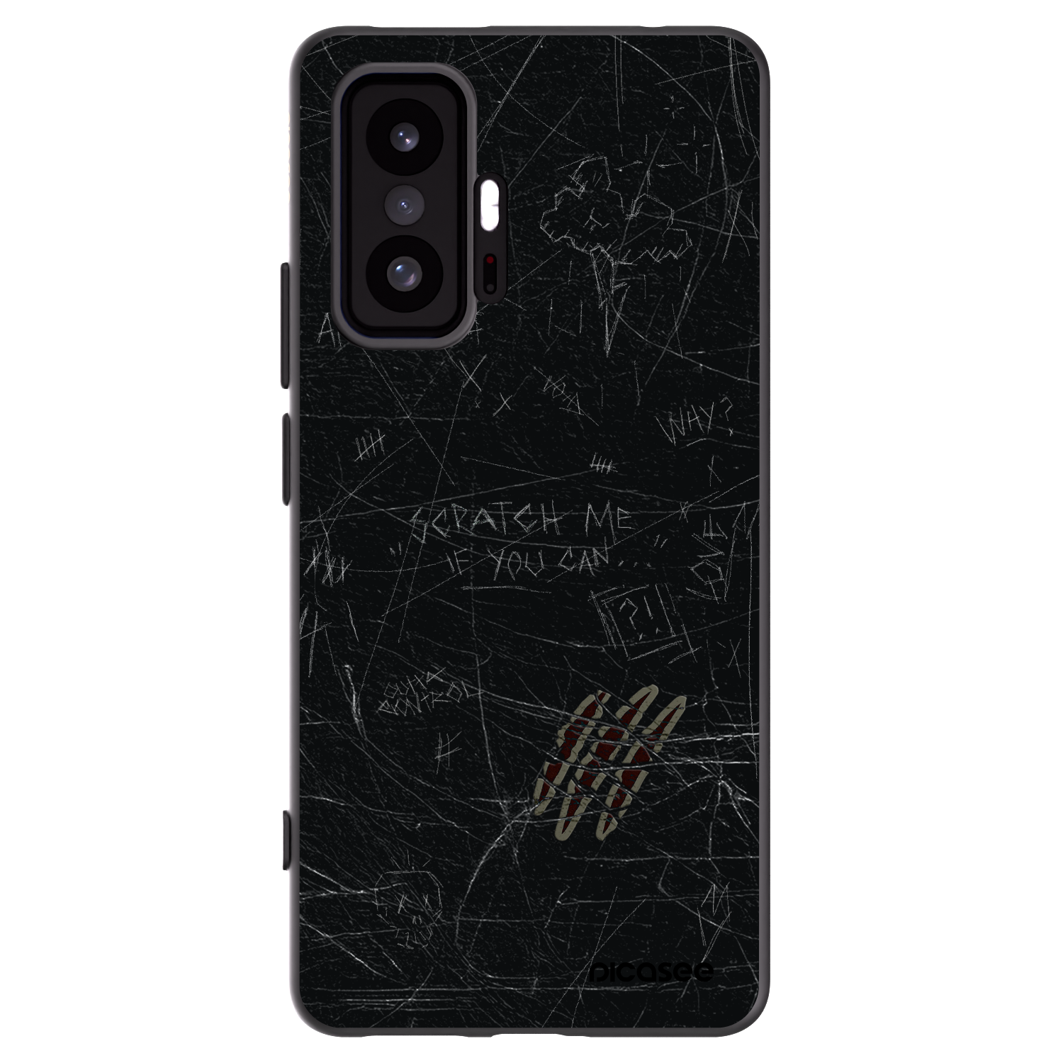 Picasee silikonski črni ovitek za Xiaomi 11T - SCRATCH