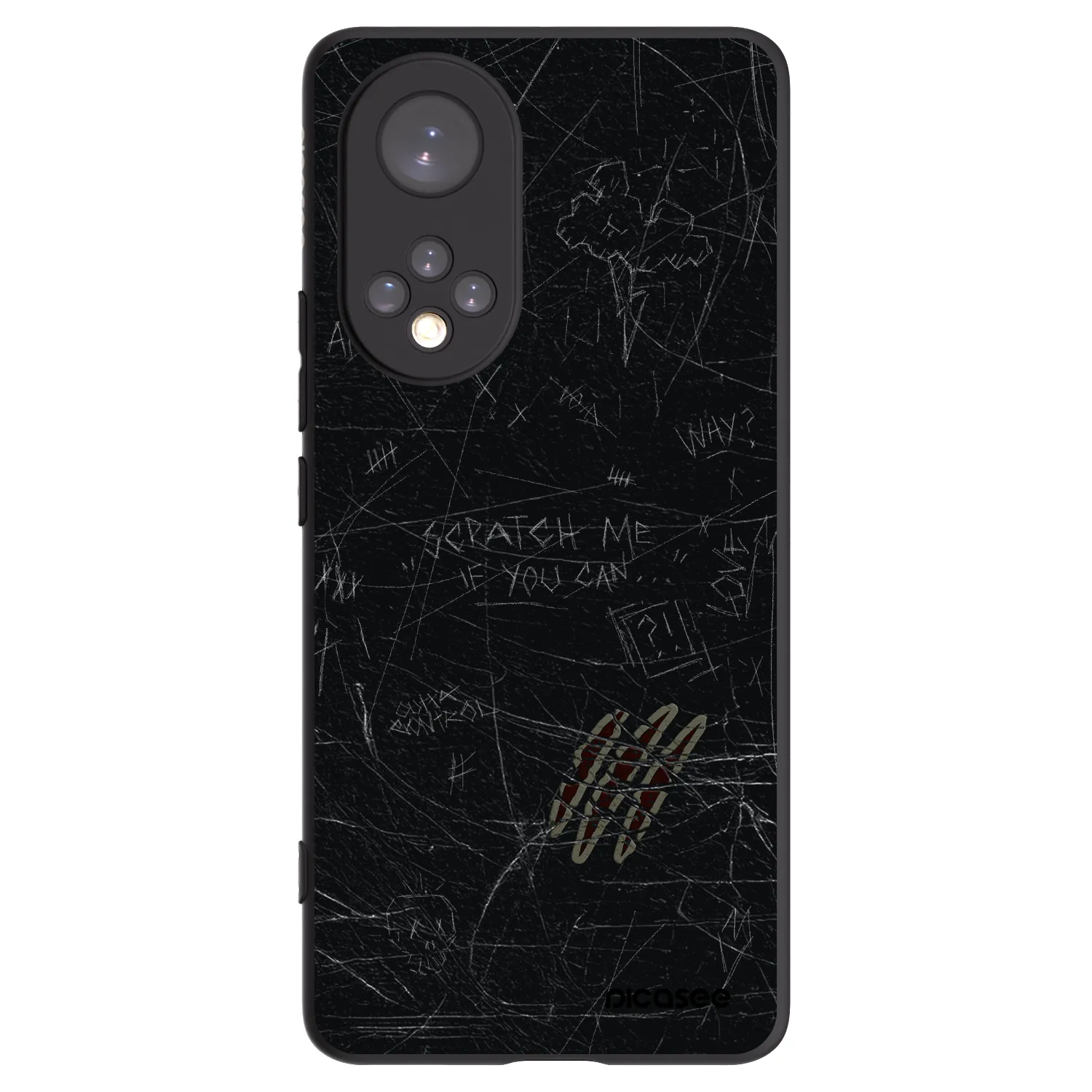 Picasee silikonski črni ovitek za Huawei Nova 9 - SCRATCH