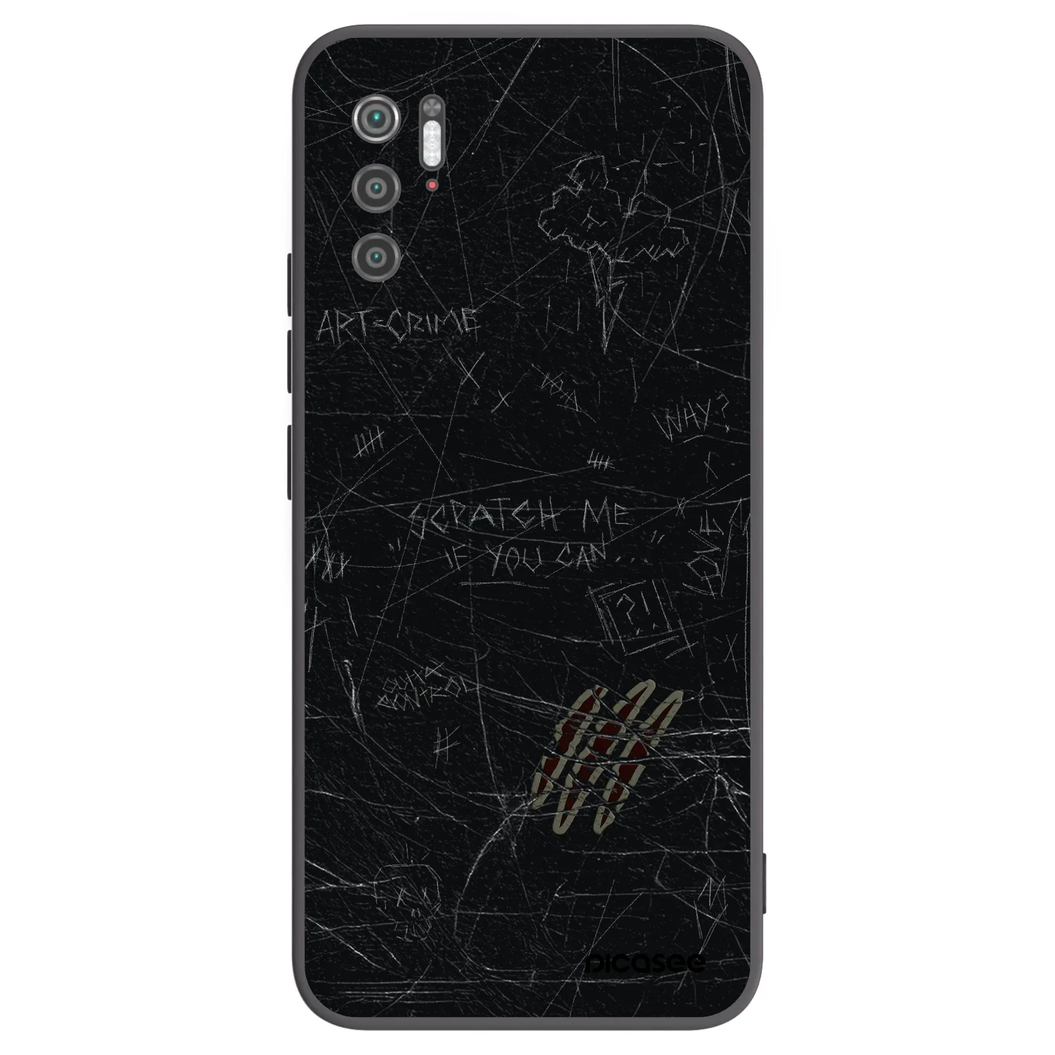 Picasee silikonski črni ovitek za Xiaomi Poco M3 Pro 5G - SCRATCH