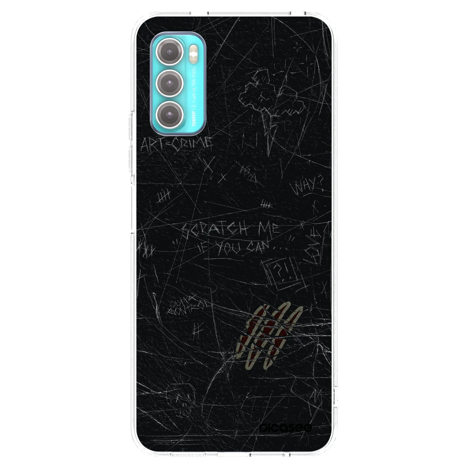 Picasee silikonski prozorni ovitek za Motorola Moto G60 - SCRATCH