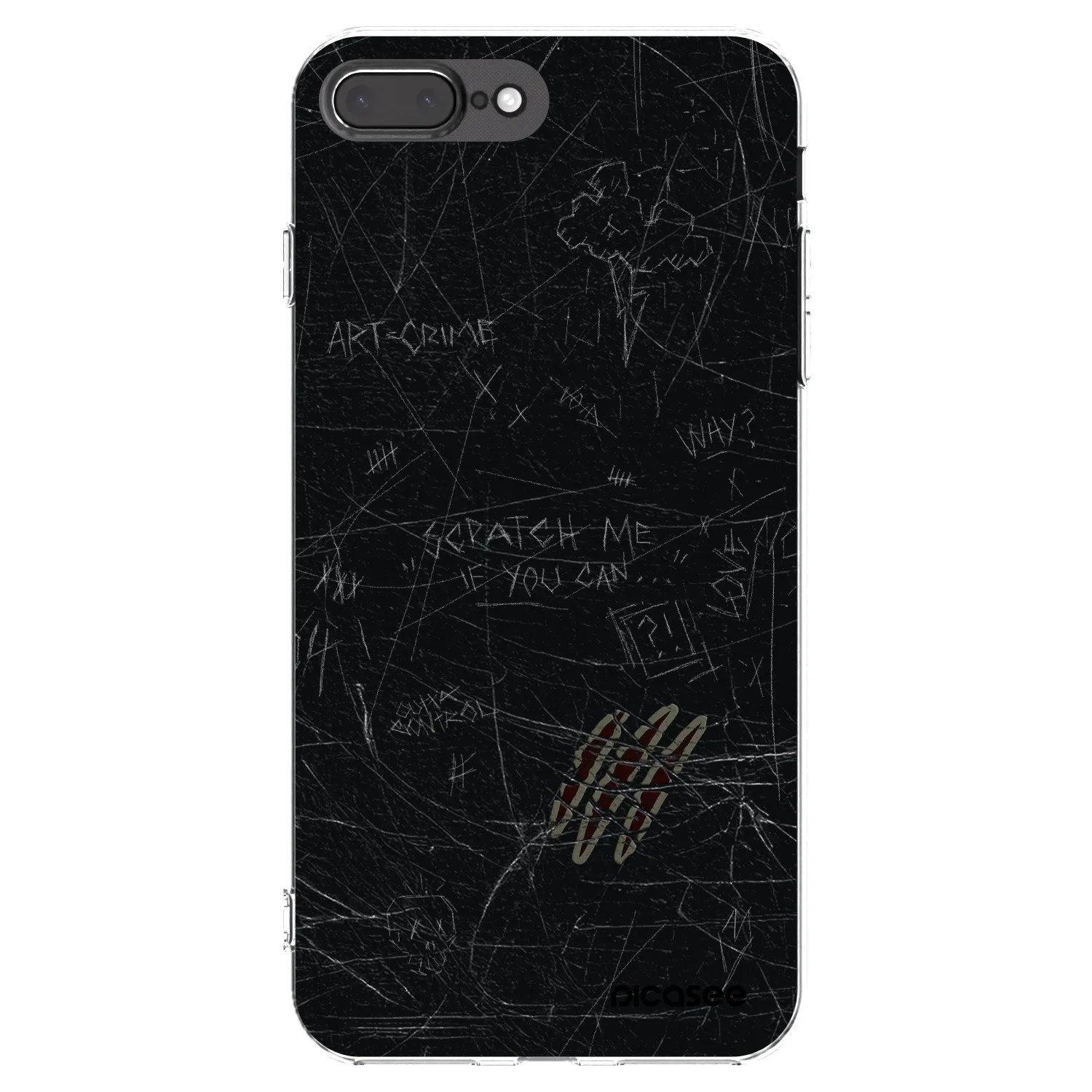 Picasee silikonski prozorni ovitek za Apple iPhone 7 Plus - SCRATCH