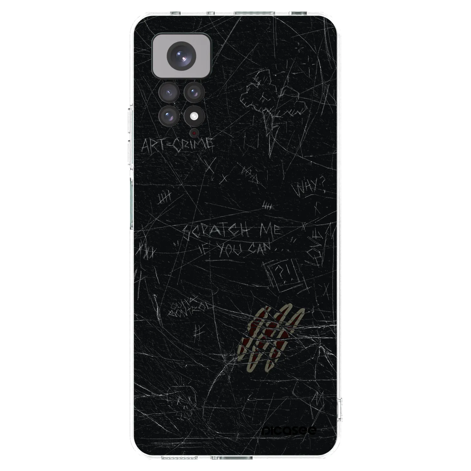 Picasee silikonski prozorni ovitek za Xiaomi Redmi Note 11 - SCRATCH