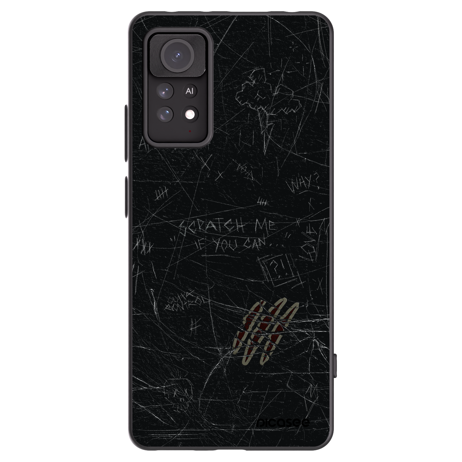 Picasee silikonski črni ovitek za Xiaomi Redmi Note 11 Pro 5G - SCRATCH