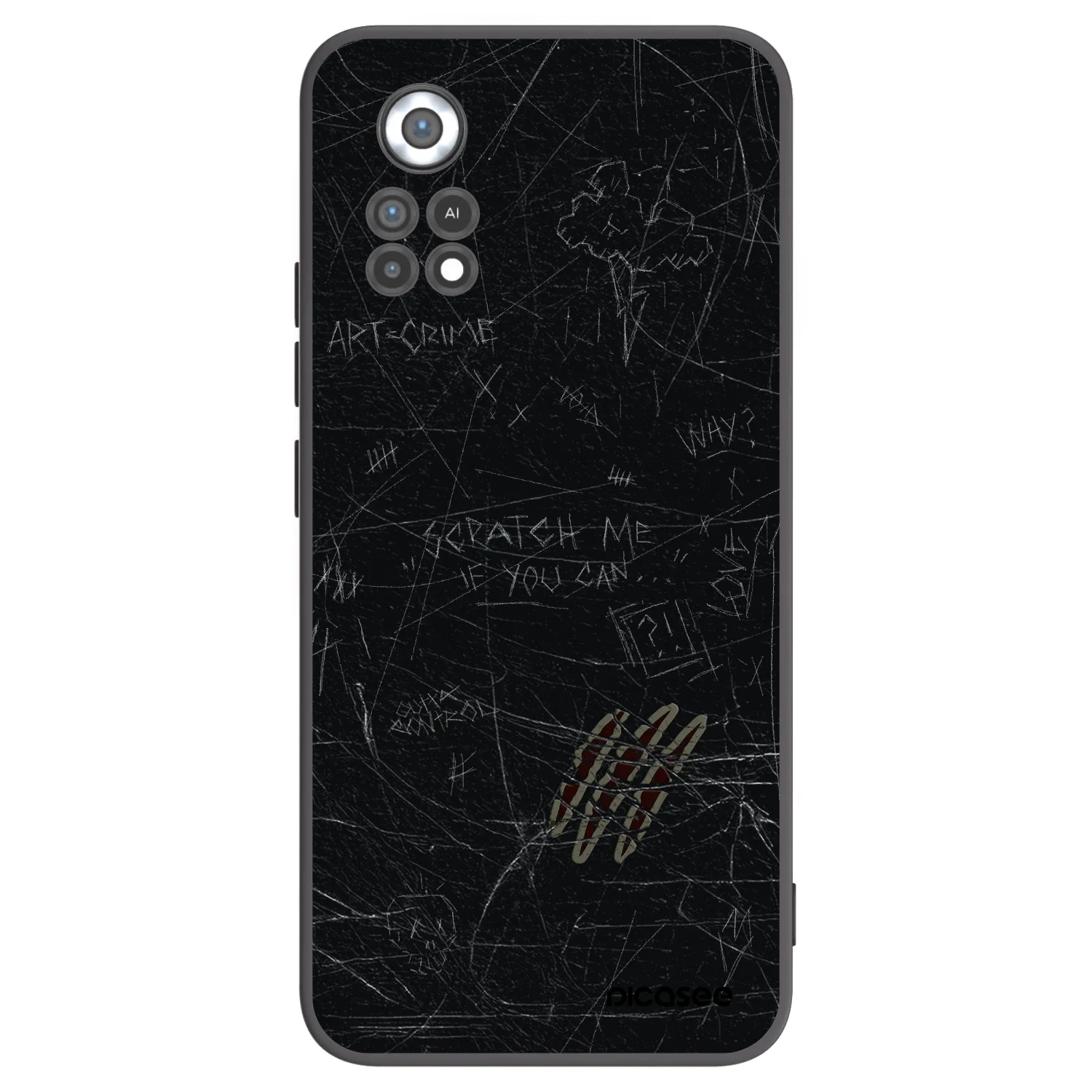 Picasee silikonski črni ovitek za Xiaomi Poco X4 Pro 5G - SCRATCH