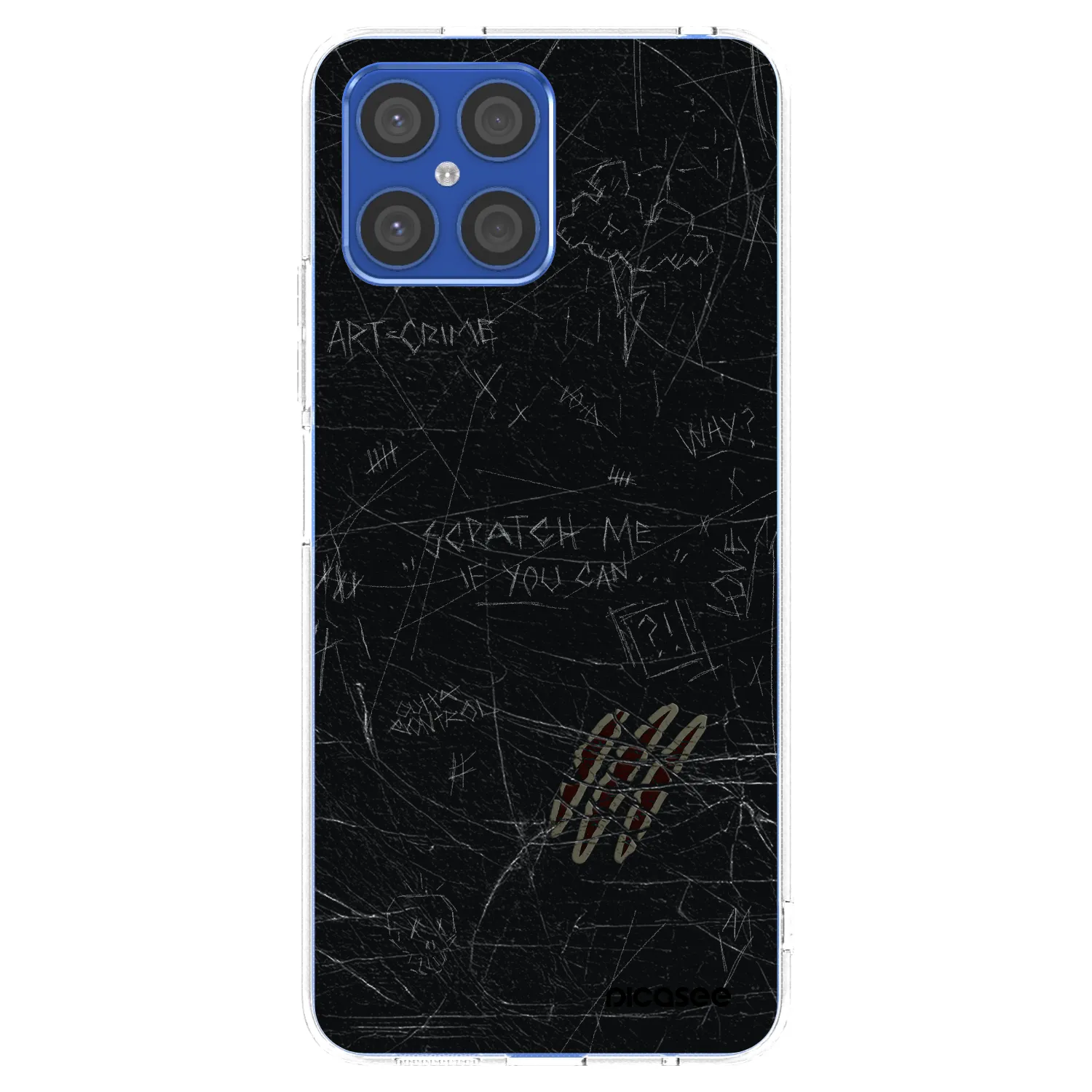 Picasee silikonski prozorni ovitek za Honor X8 4G - SCRATCH