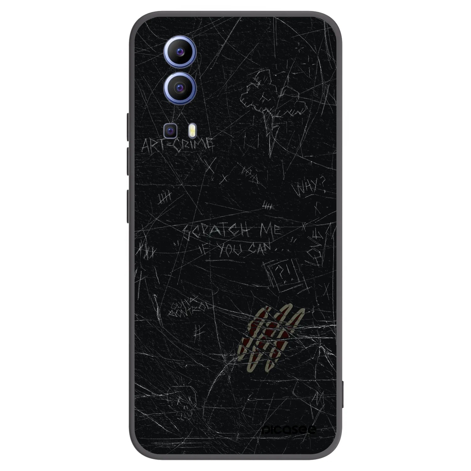 Picasee silikonski črni ovitek za Vivo Y52 5G - SCRATCH