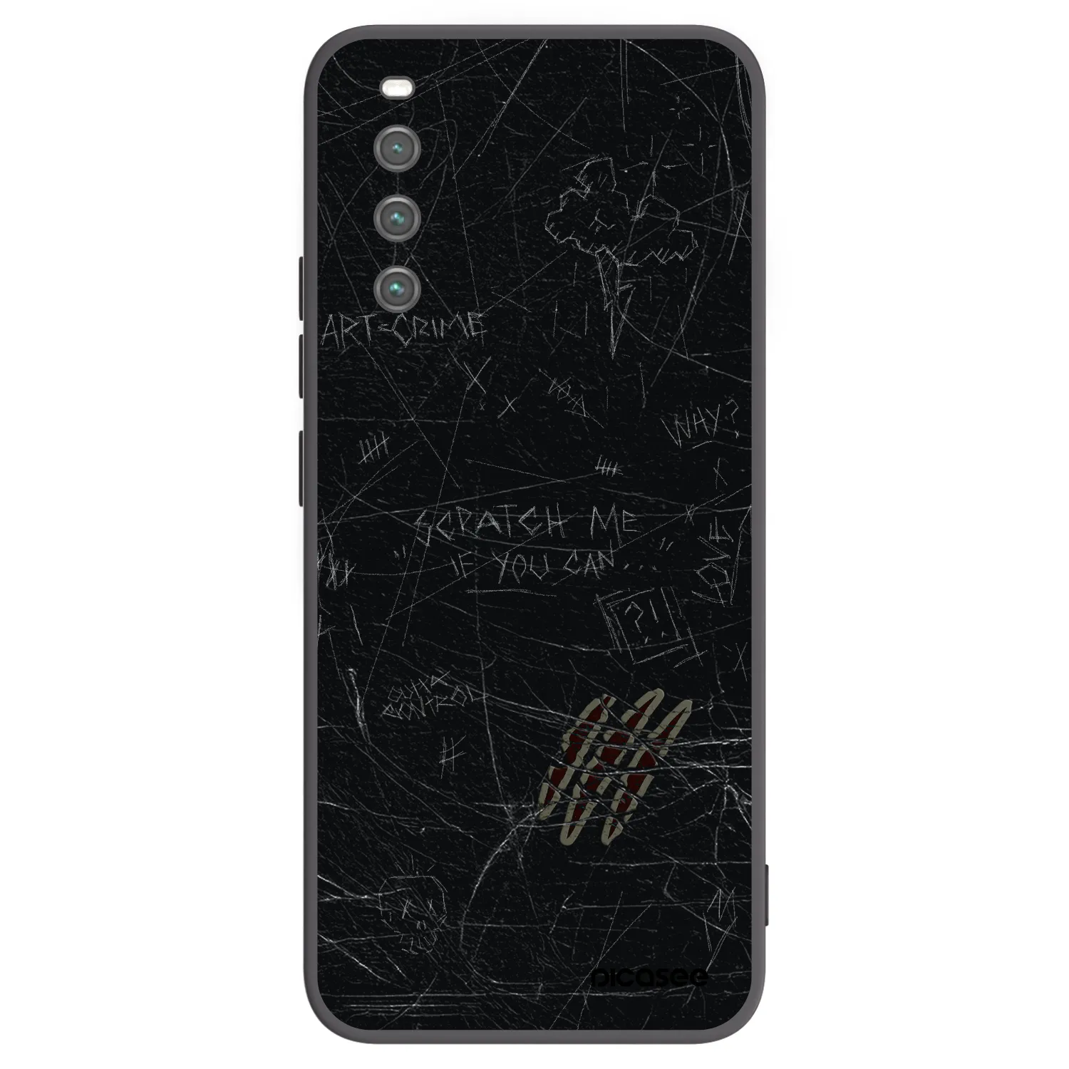 Picasee silikonski črni ovitek za Sony Xperia 10 IV 5G - SCRATCH