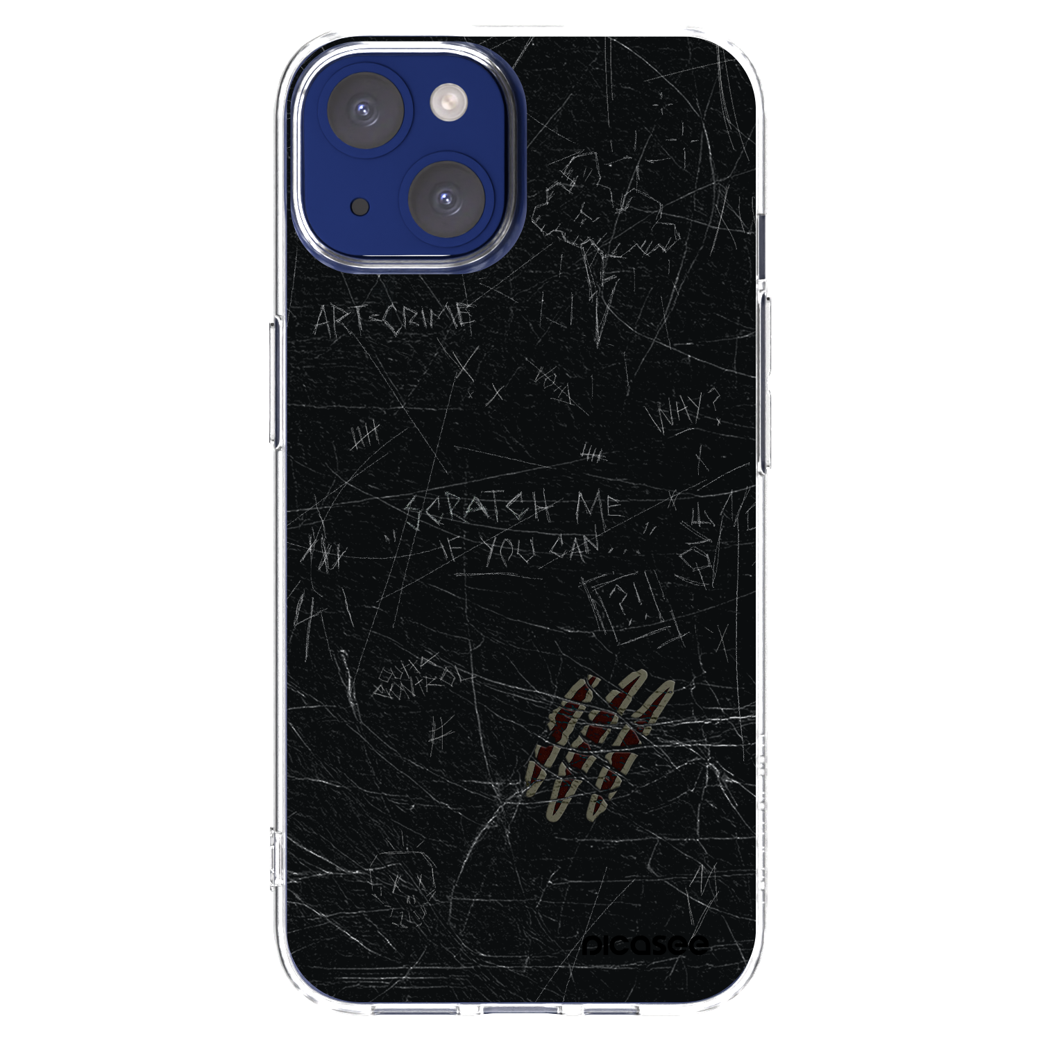 Picasee silikonski prozorni ovitek za Apple iPhone 14 - SCRATCH