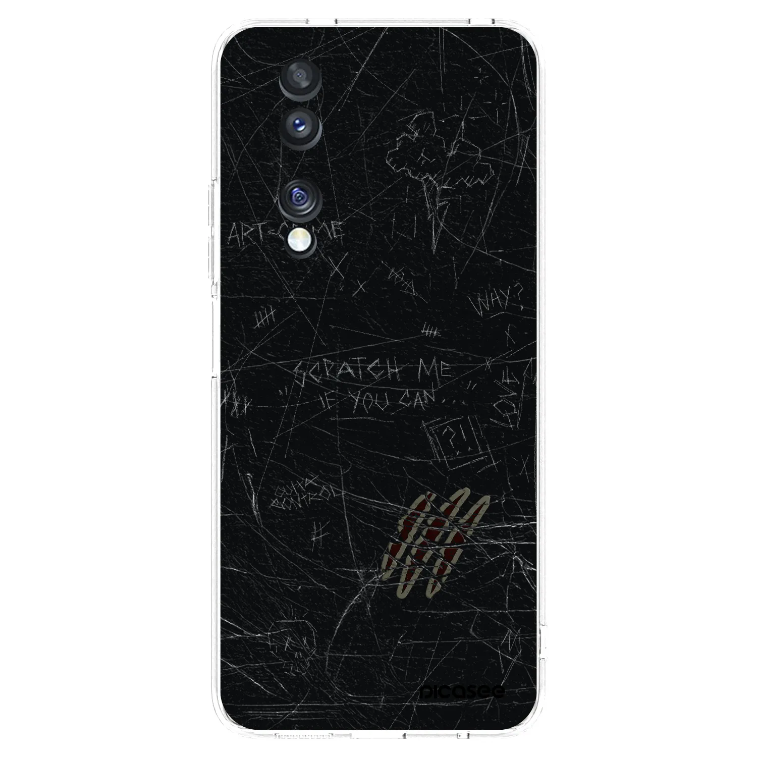 Picasee silikonski prozorni ovitek za Honor 70 - SCRATCH