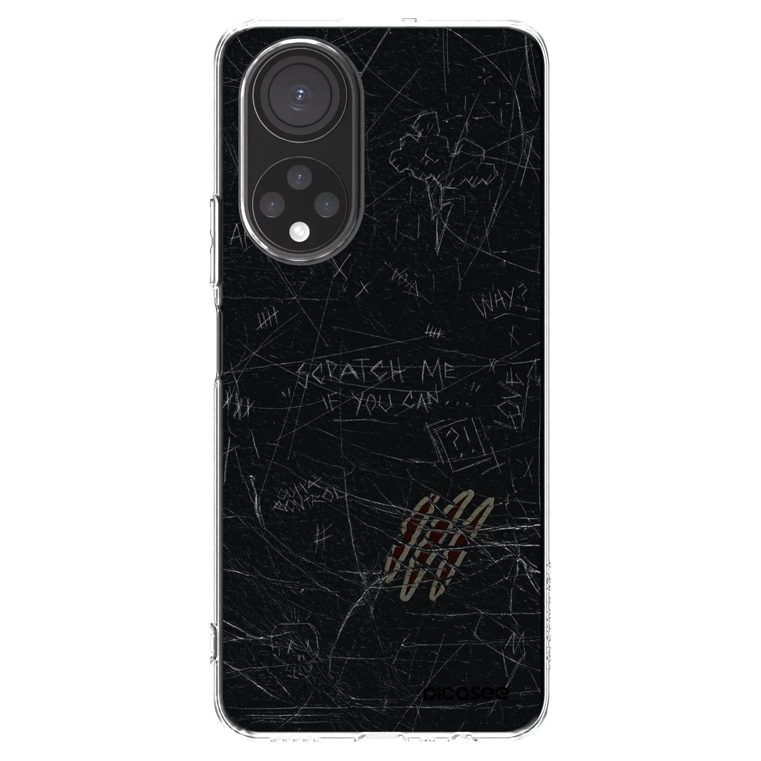 Picasee silikonski prozorni ovitek za Honor X7 - SCRATCH