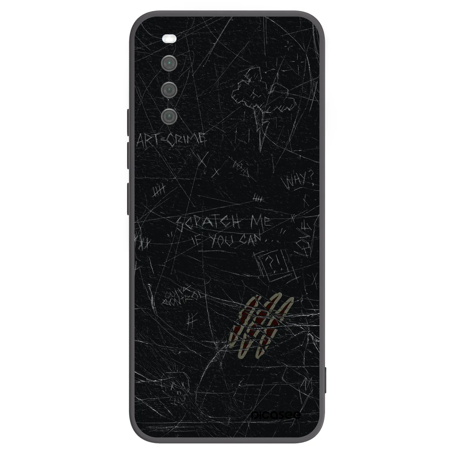 Picasee silikonski črni ovitek za Sony Xperia 10 III - SCRATCH