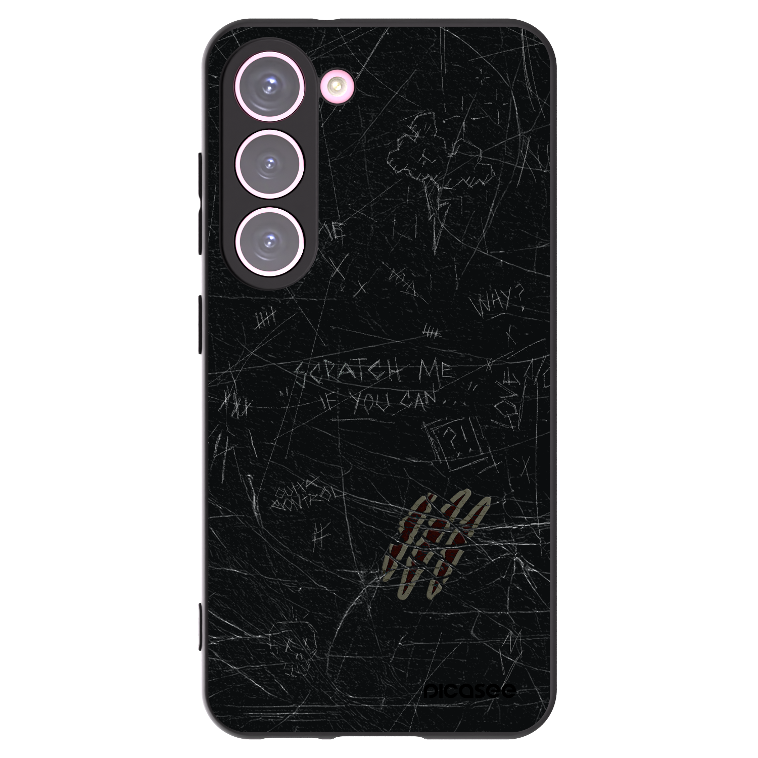 Picasee silikonski črni ovitek za Samsung Galaxy S23 5G - SCRATCH