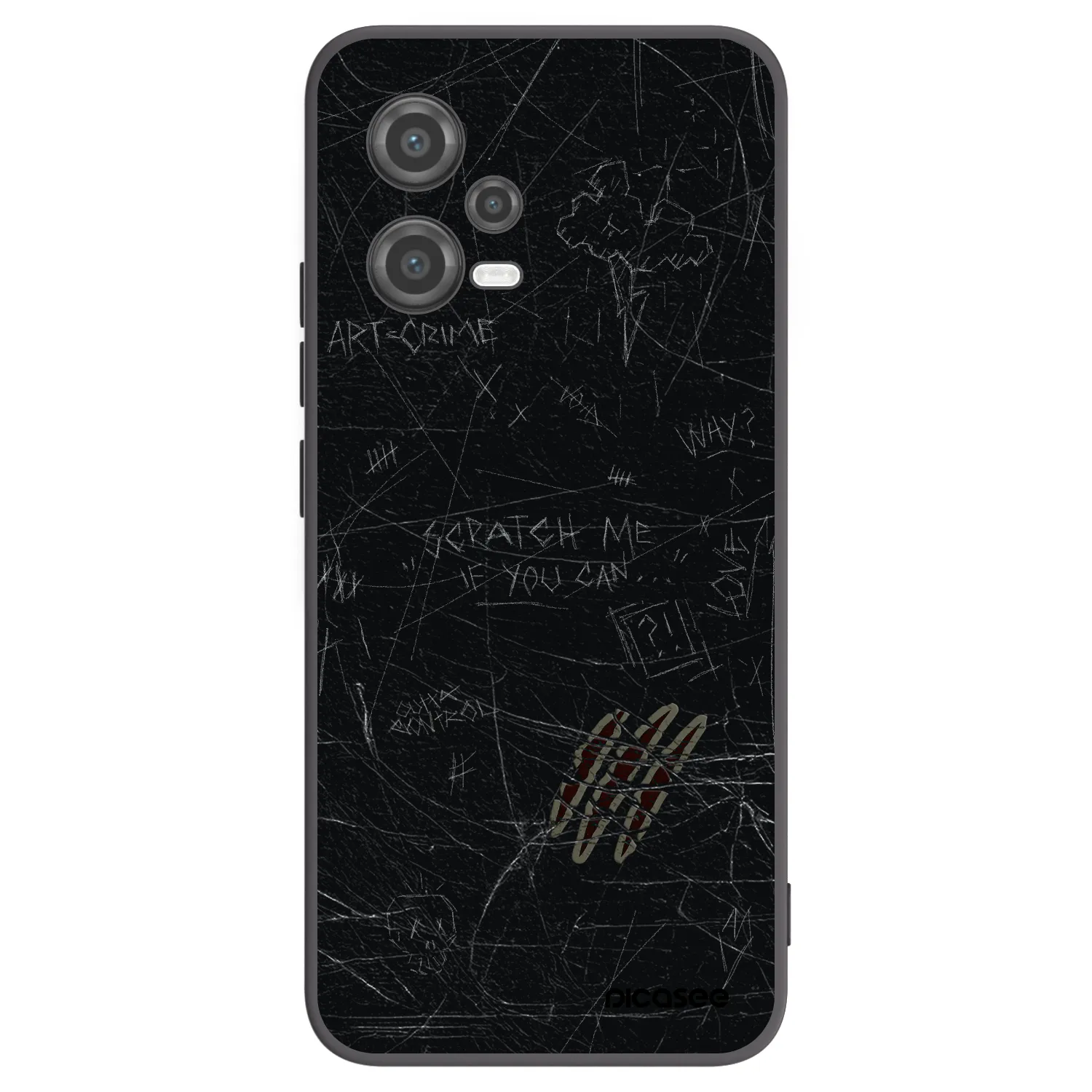 Picasee silikonski črni ovitek za Xiaomi Poco X5 - SCRATCH