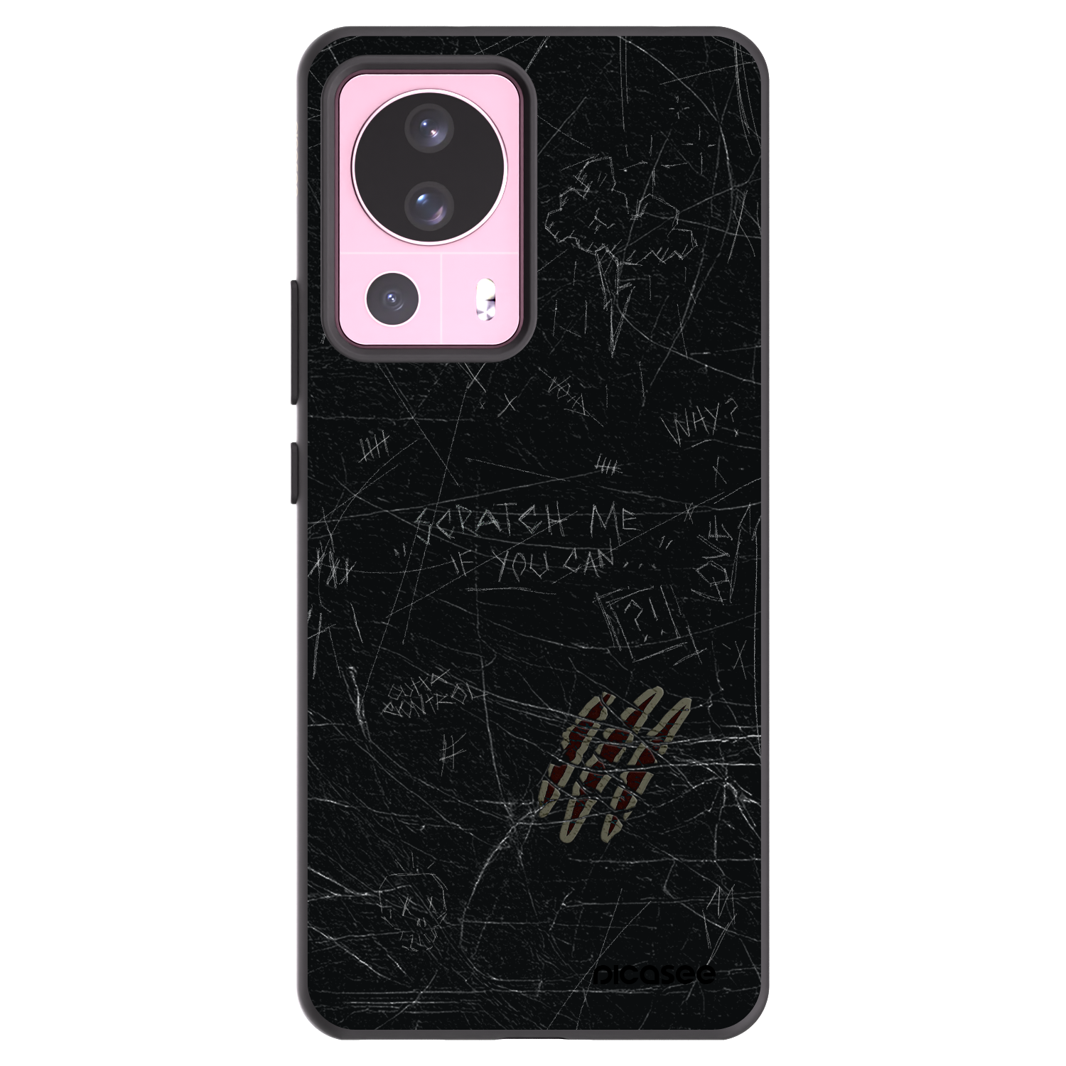 Picasee silikonski črni ovitek za Xiaomi 13 Lite - SCRATCH