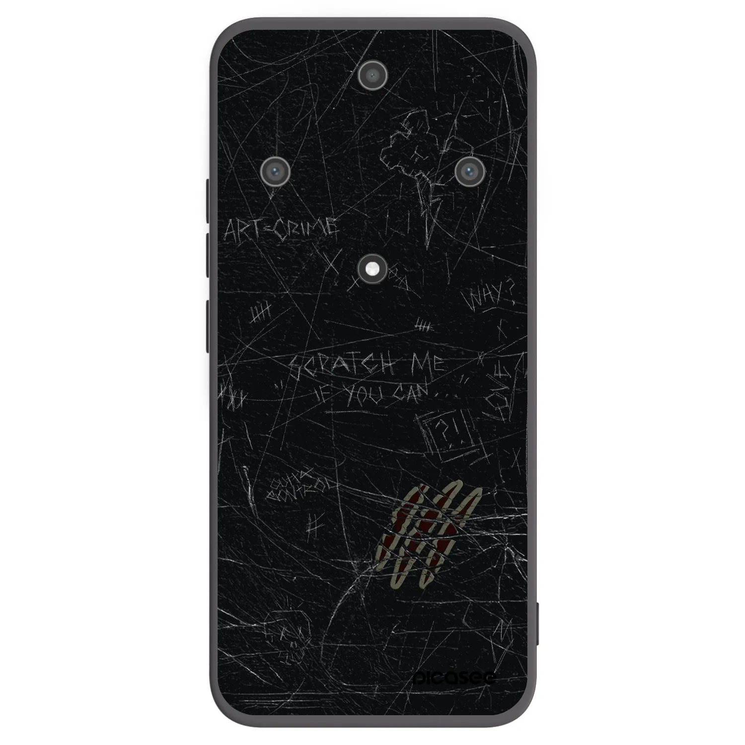 Picasee silikonski črni ovitek za Honor Magic5 Lite 5G - SCRATCH