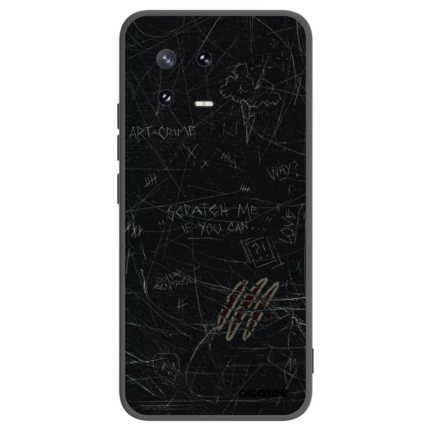 Picasee silikonski črni ovitek za Xiaomi 13 Pro - SCRATCH