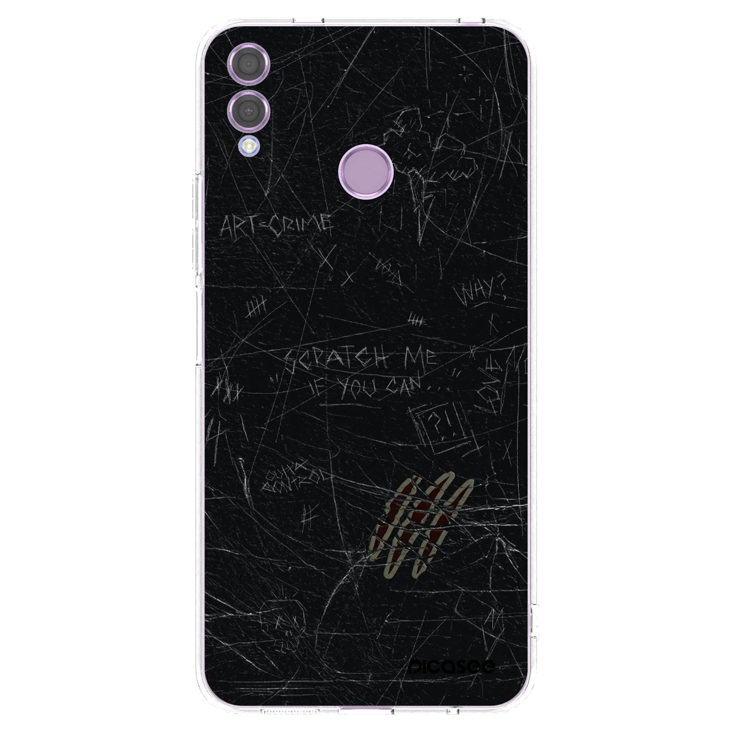Picasee silikonski prozorni ovitek za Honor 8X - SCRATCH