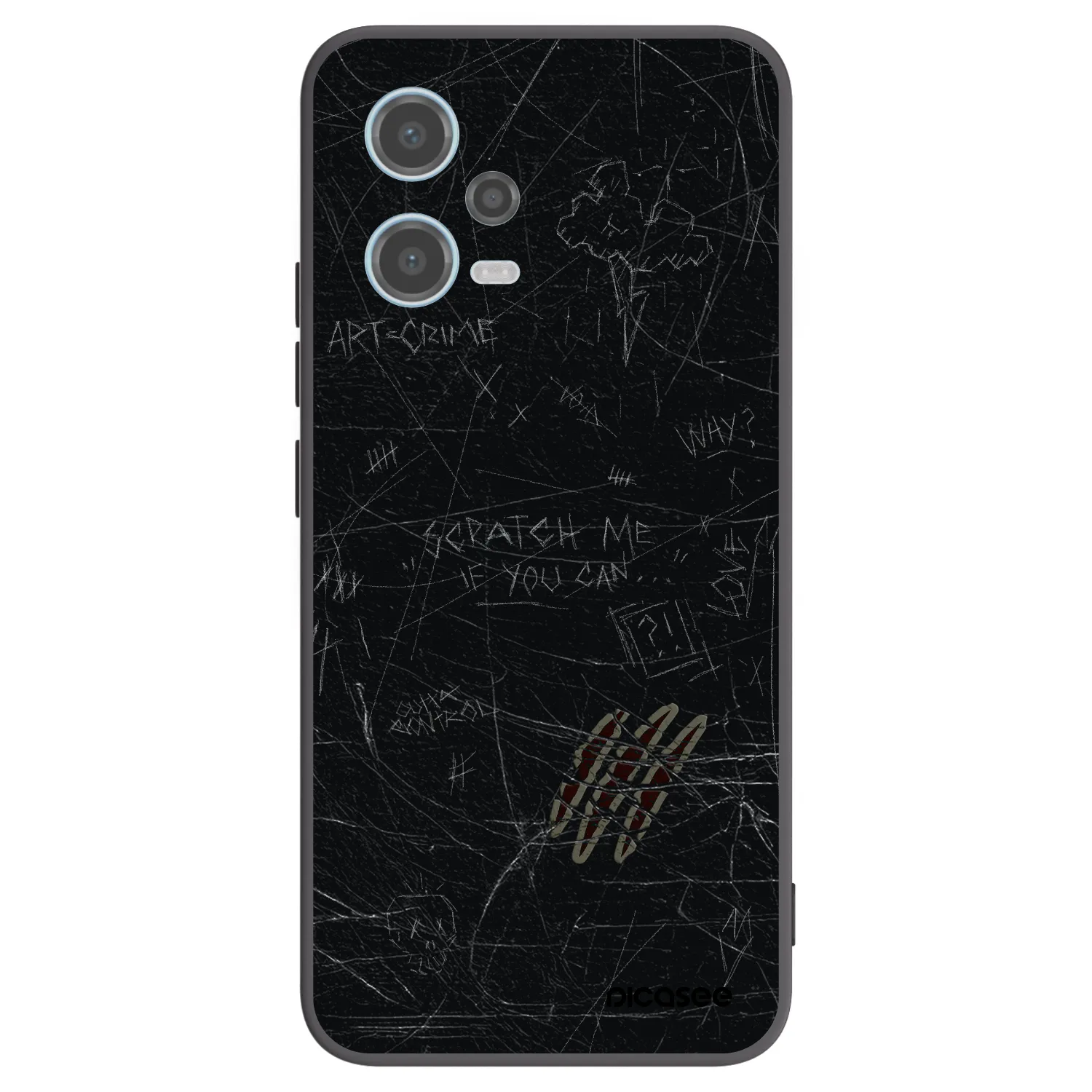 Picasee silikonski črni ovitek za Xiaomi Redmi Note 12 5G - SCRATCH