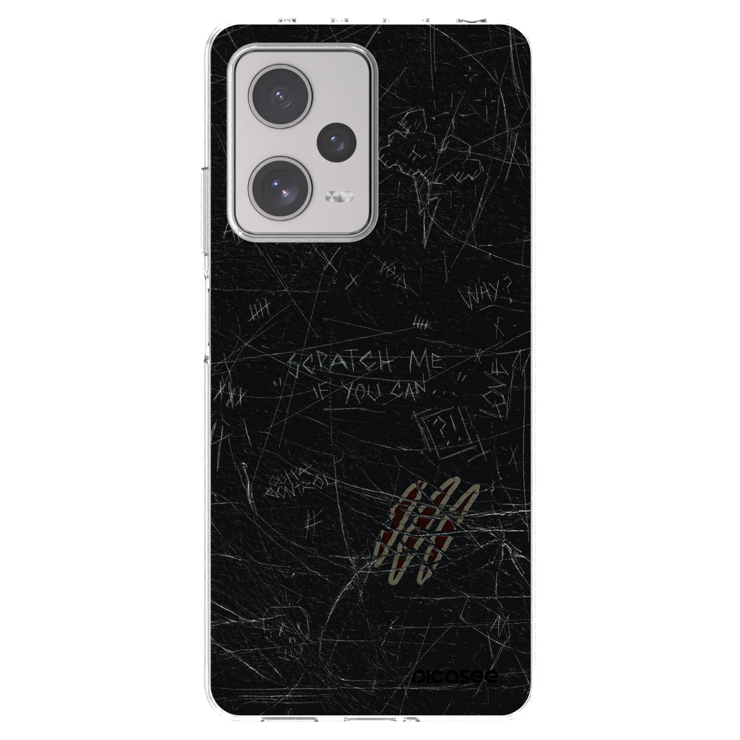Picasee silikonski prozorni ovitek za Xiaomi Redmi Note 12 Pro+ 5G - SCRATCH