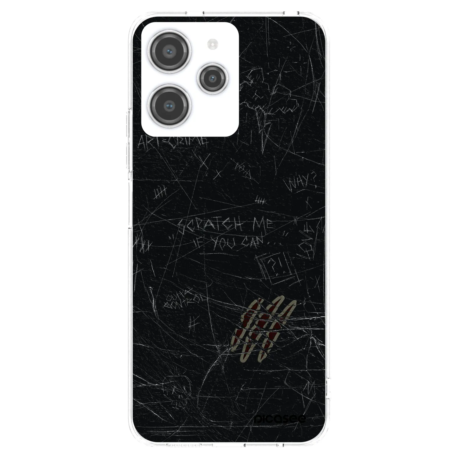 Picasee silikonski prozorni ovitek za Xiaomi Redmi 12 4G - SCRATCH