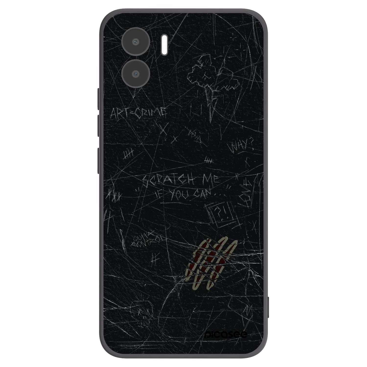 Picasee silikonski črni ovitek za Xiaomi Redmi A2 - SCRATCH
