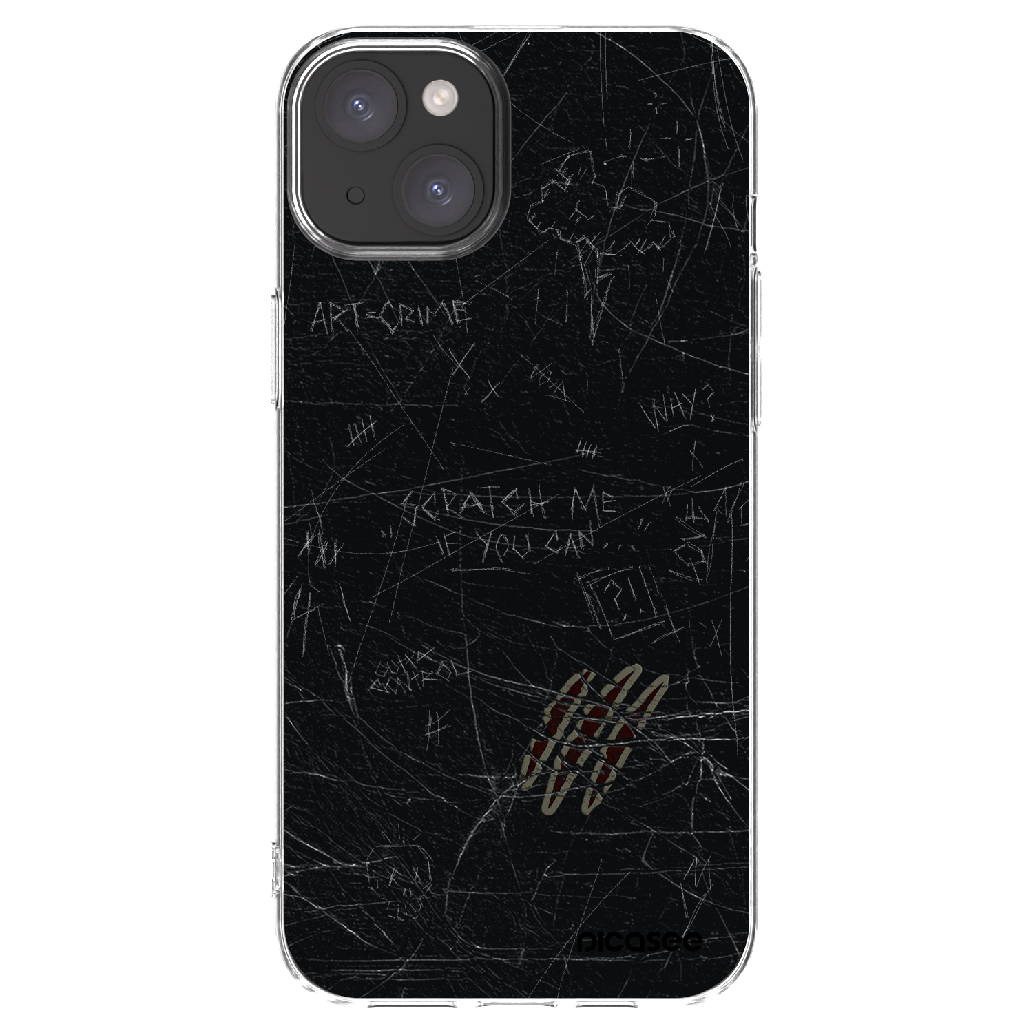 Picasee silikonski prozorni ovitek za Apple iPhone 15 Plus - SCRATCH