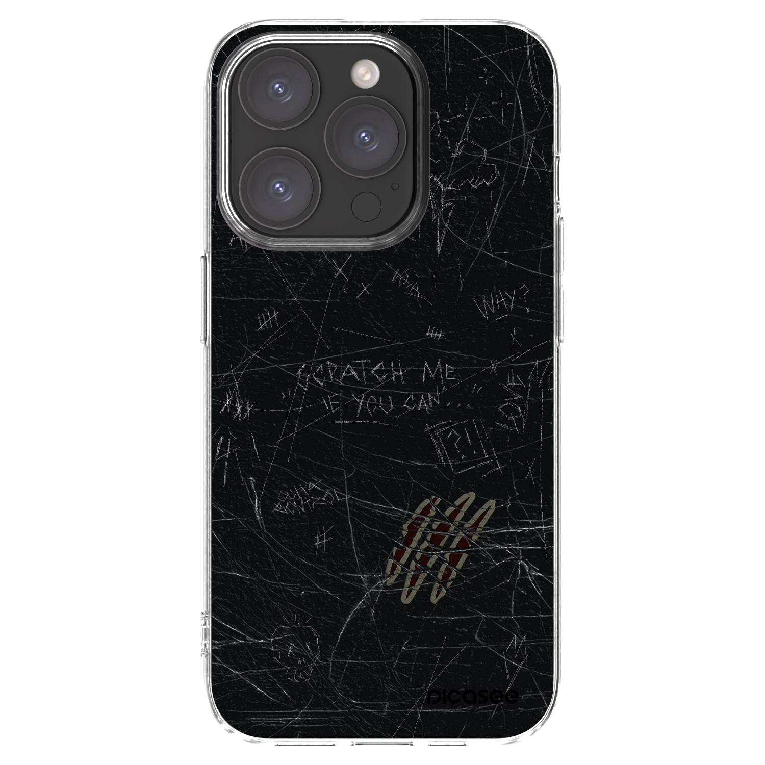 Picasee silikonski prozorni ovitek za Apple iPhone 15 Pro - SCRATCH