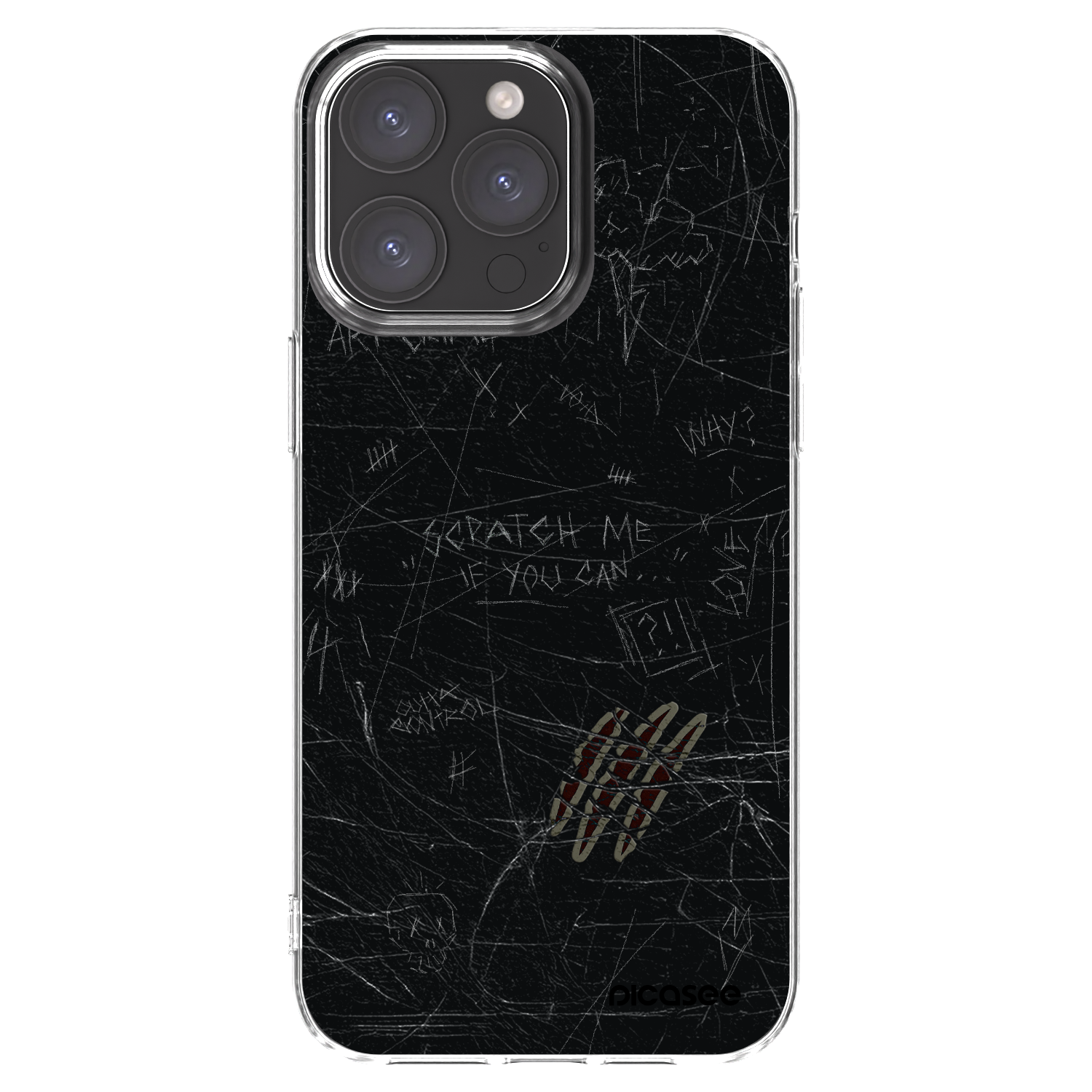Picasee silikonski prozorni ovitek za Apple iPhone 15 Pro Max - SCRATCH