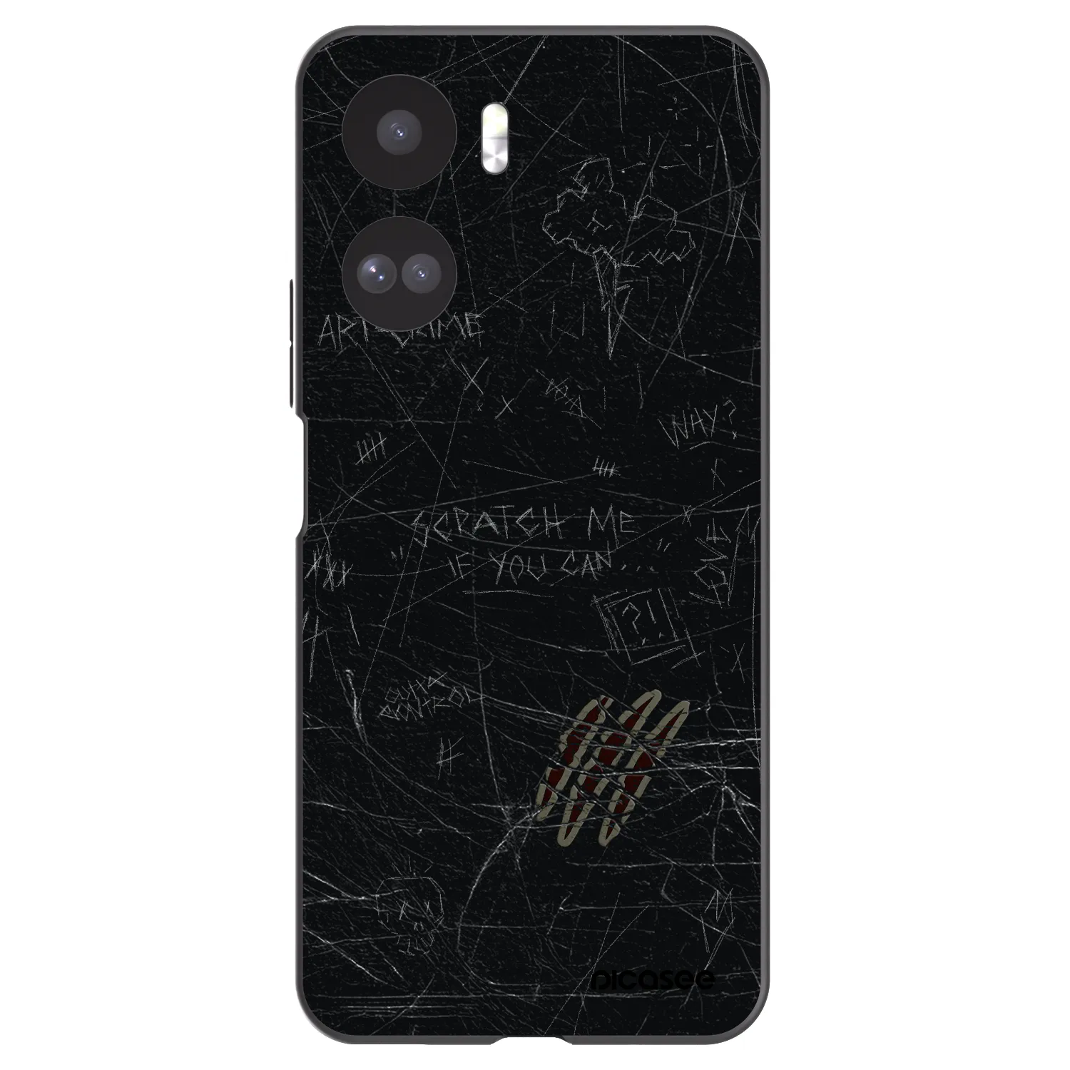 Picasee silikonski črni ovitek za Honor 90 Lite 5G - SCRATCH