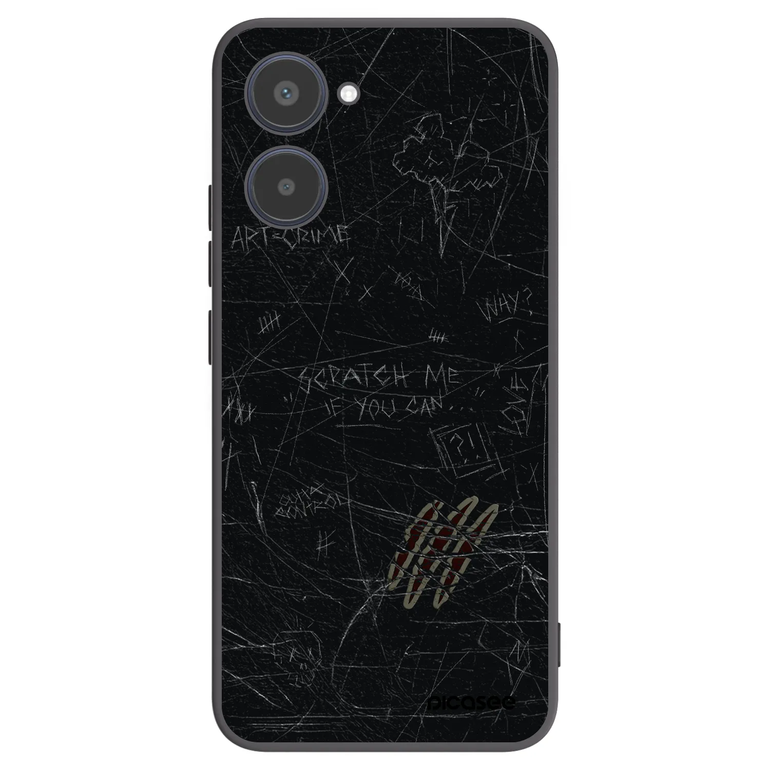 Picasee silikonski črni ovitek za Realme 10 4G - SCRATCH