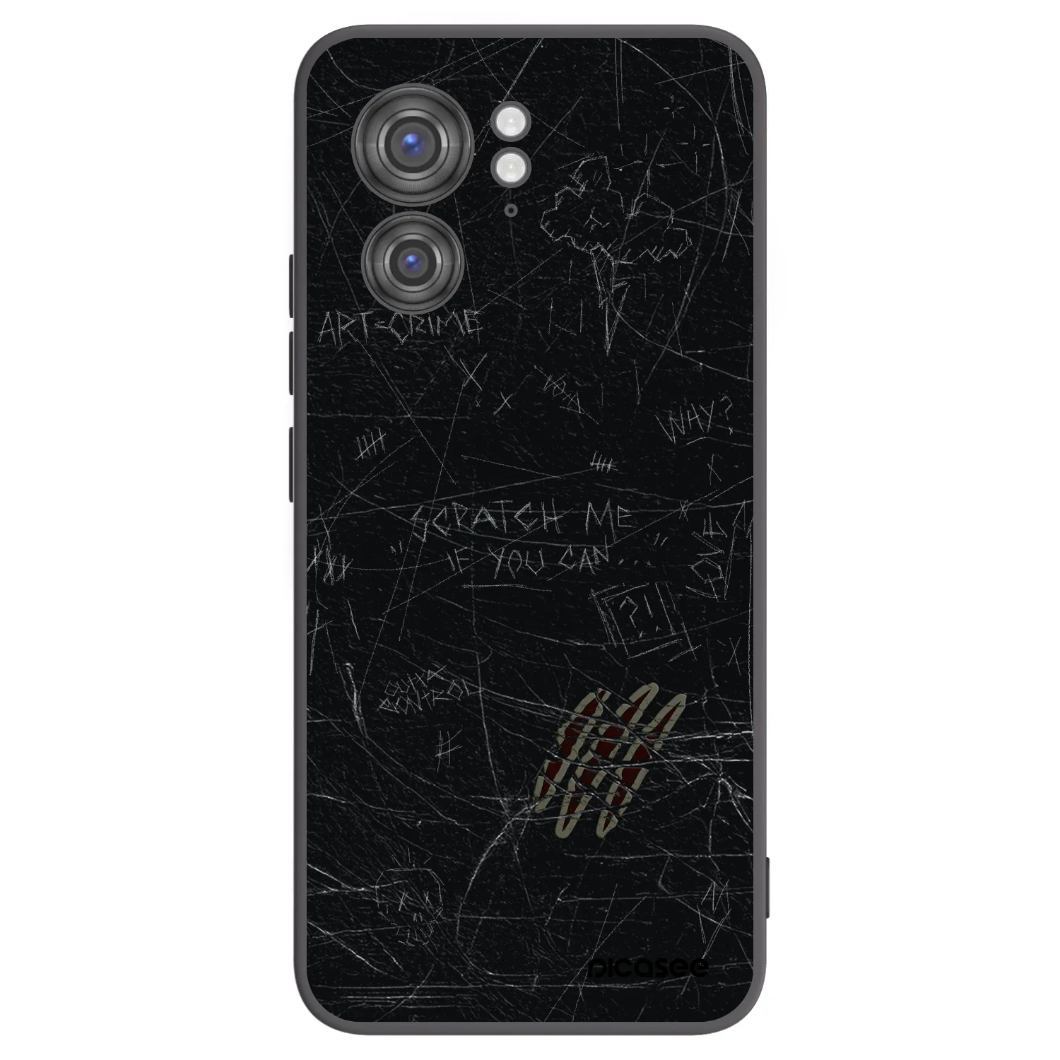 Picasee silikonski črni ovitek za Motorola Edge 40 - SCRATCH