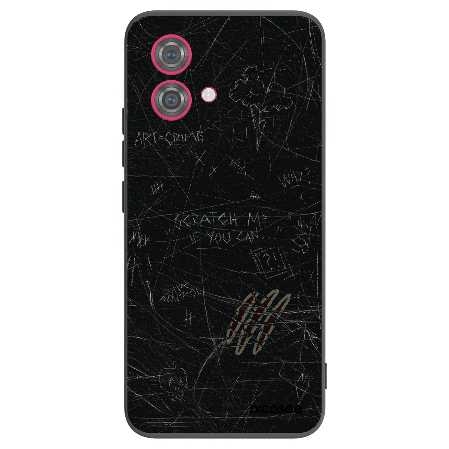 Picasee silikonski črni ovitek za Motorola Moto G84 5G - SCRATCH