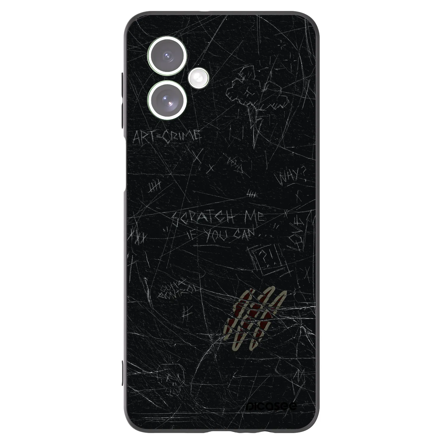 Picasee silikonski črni ovitek za Motorola Moto G54 5G - SCRATCH