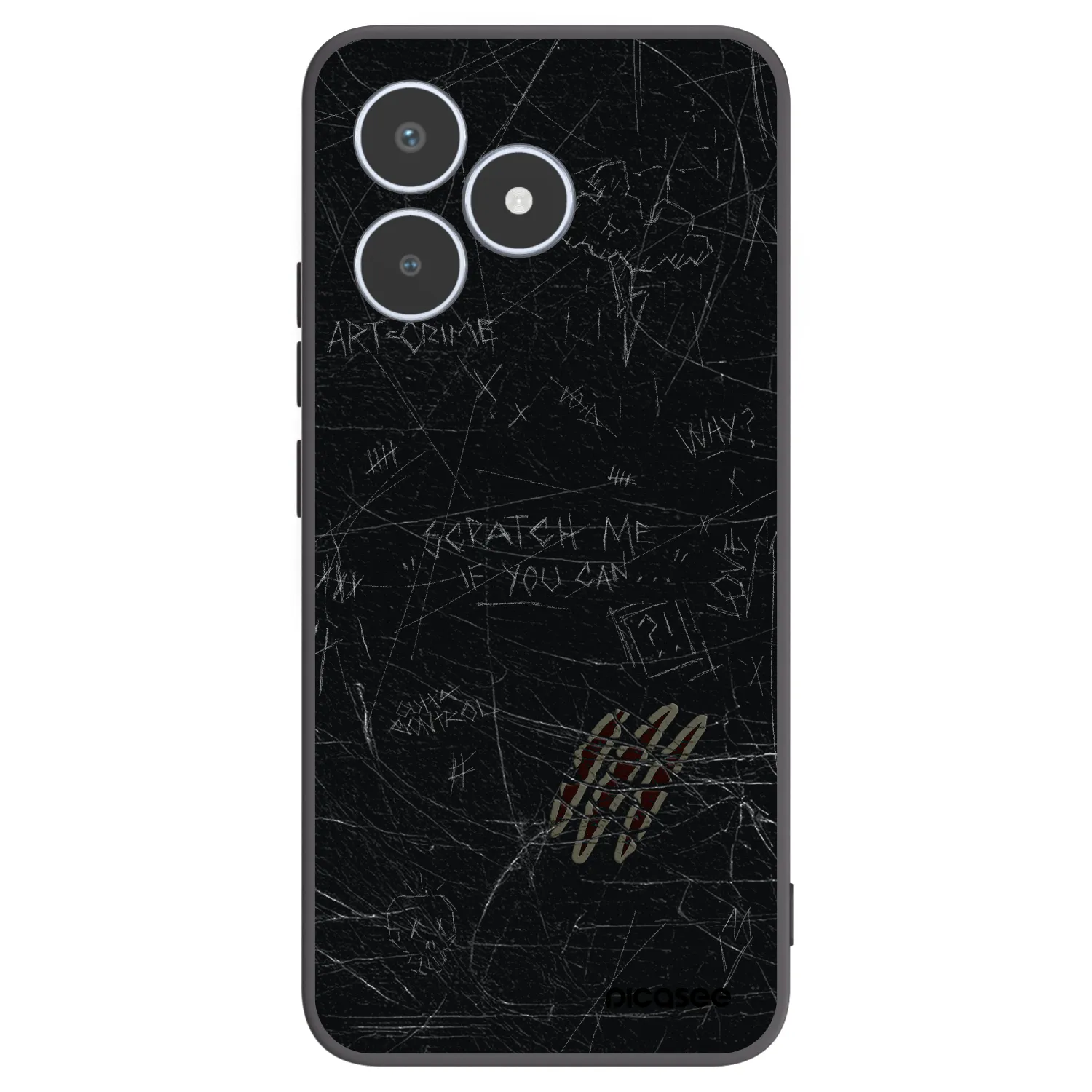 Picasee silikonski črni ovitek za Realme C53 - SCRATCH