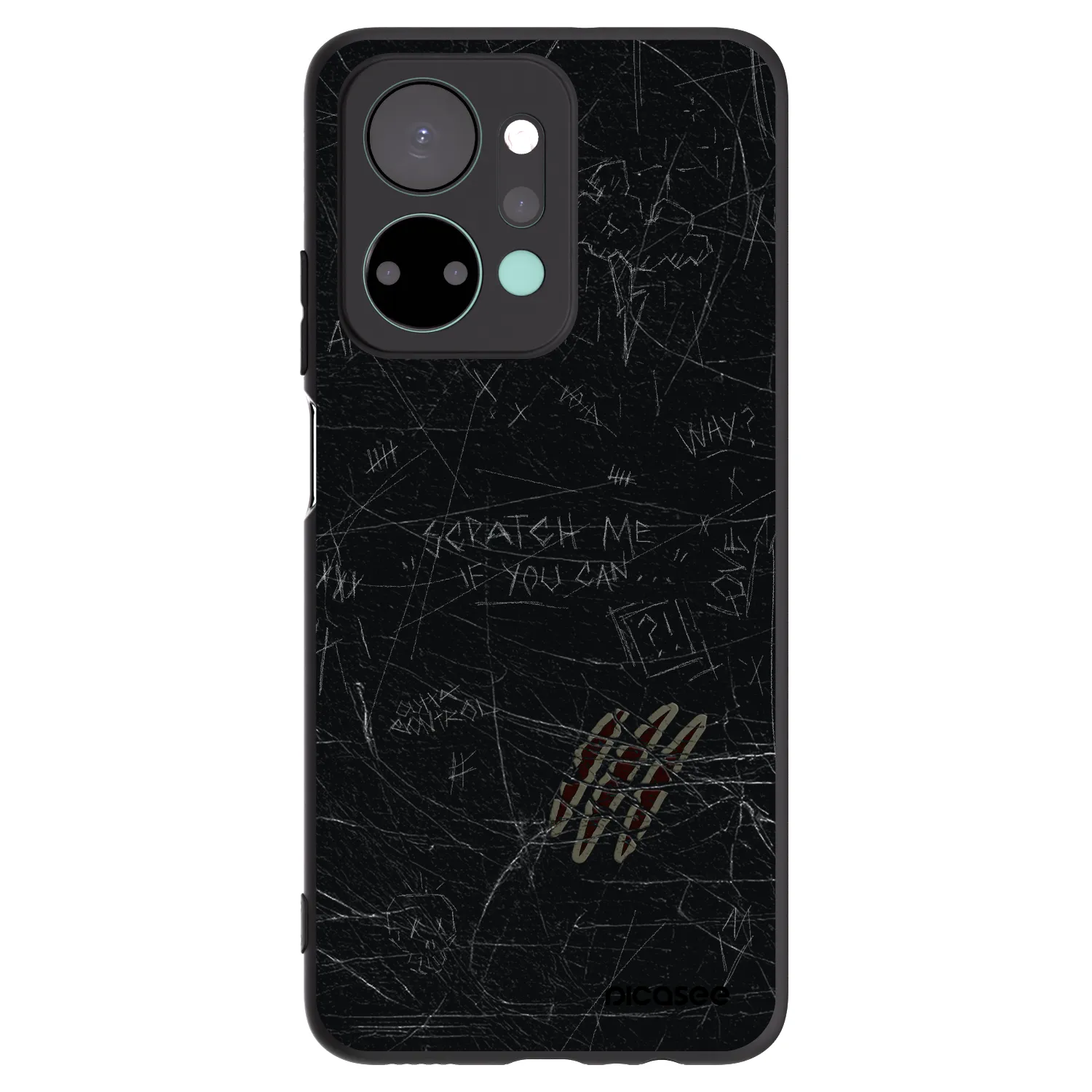 Picasee silikonski črni ovitek za Honor X7a - SCRATCH