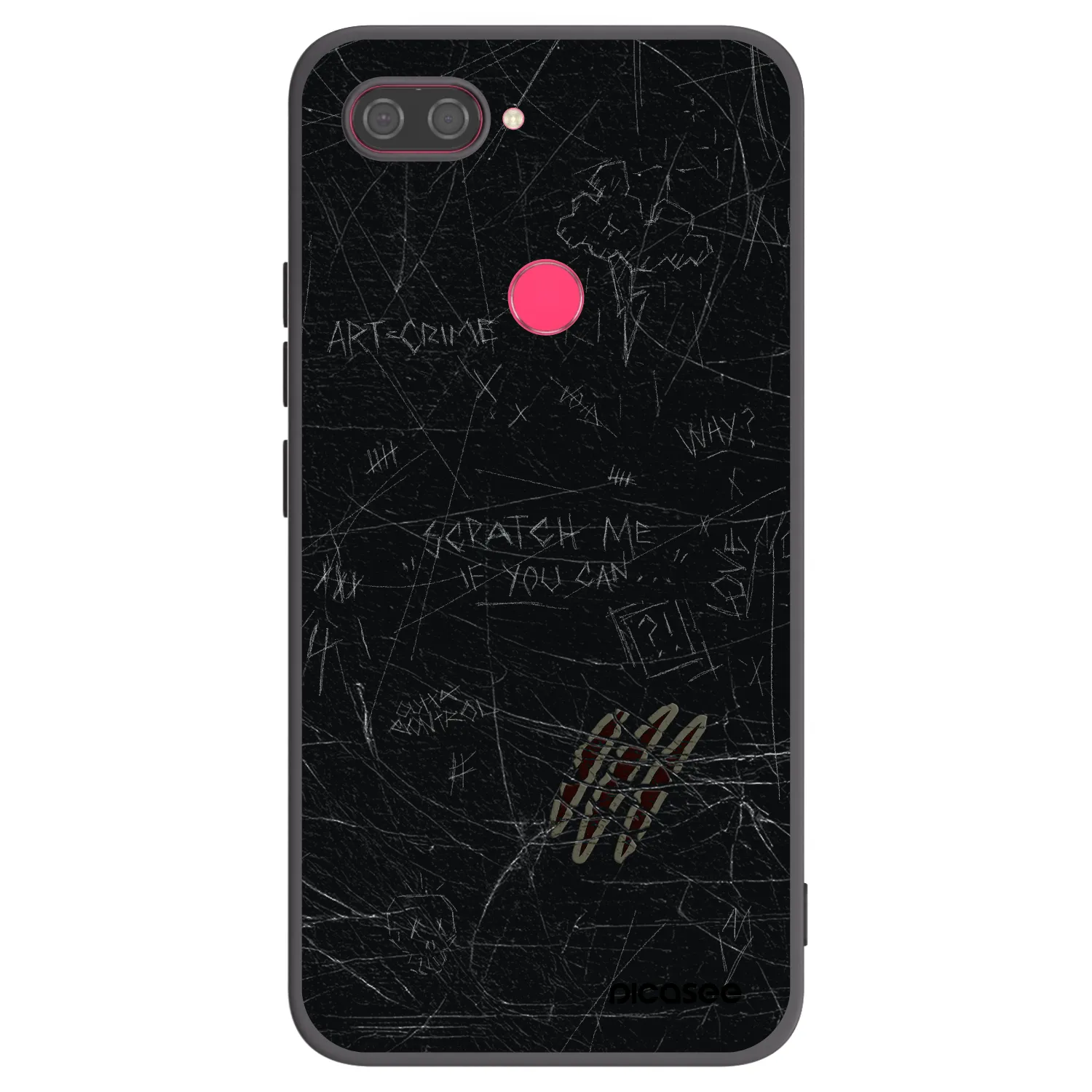 Picasee silikonski črni ovitek za Xiaomi Mi 8 Lite - SCRATCH