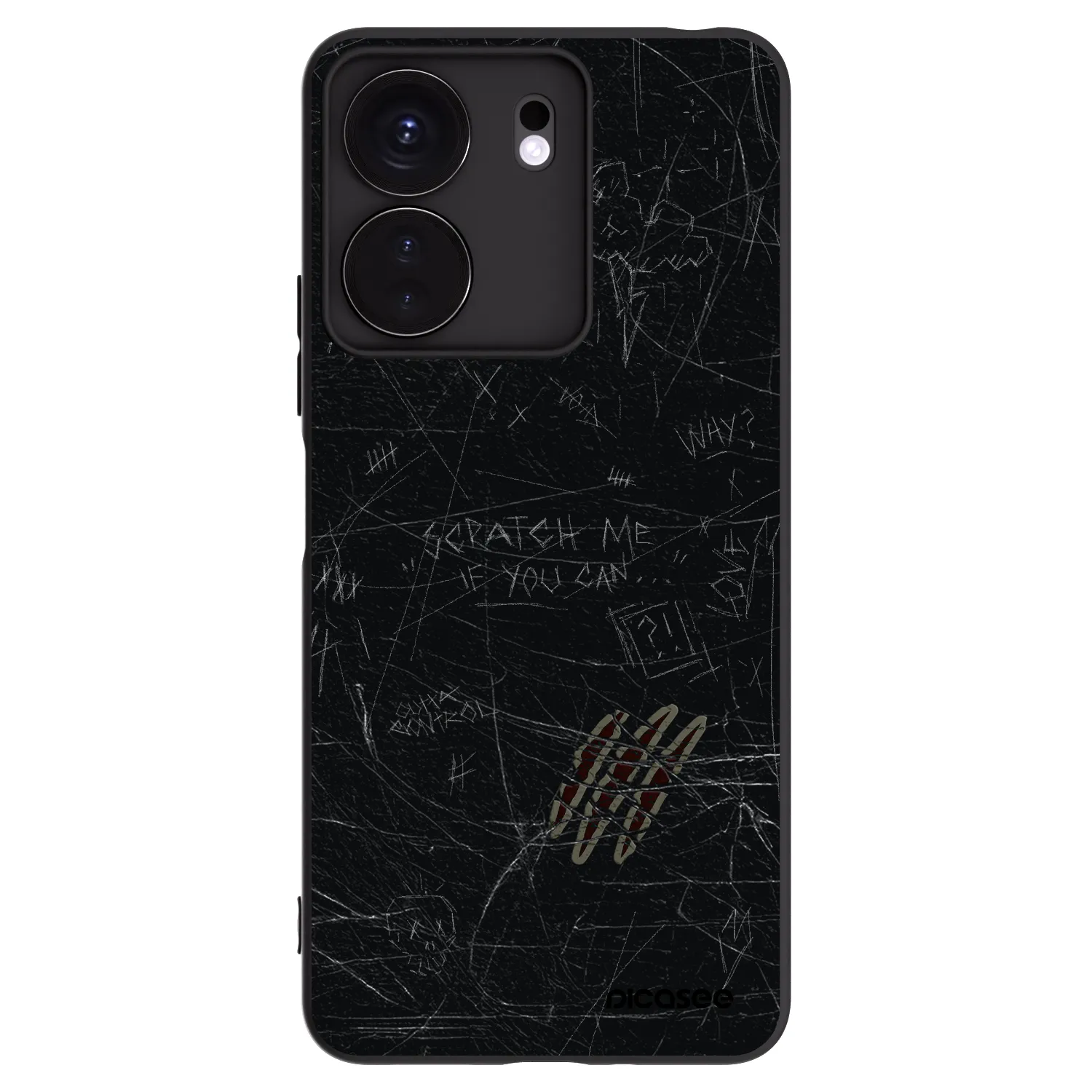 Picasee silikonski črni ovitek za Xiaomi Redmi 13C 4G - SCRATCH