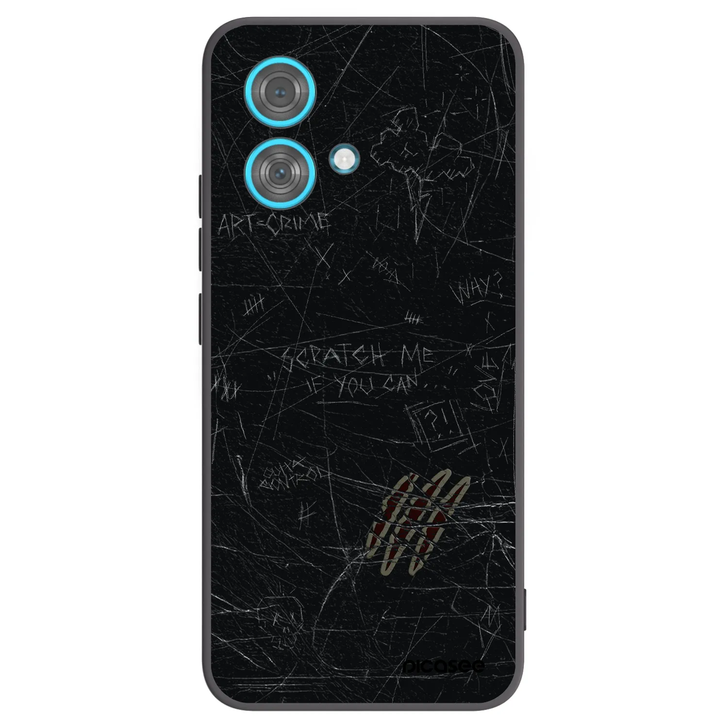 Picasee silikonski črni ovitek za Motorola Edge 40 Neo - SCRATCH