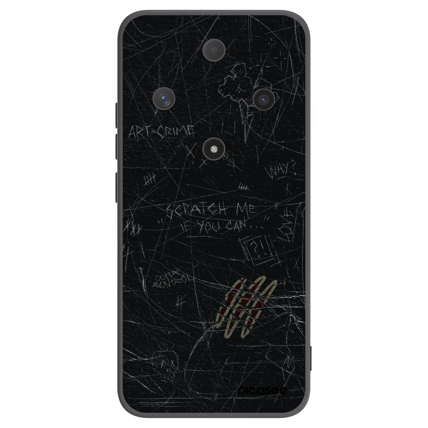 Picasee silikonski črni ovitek za Honor Magic6 Lite 5G - SCRATCH