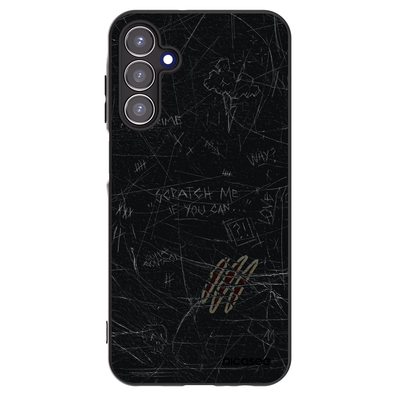 Picasee silikonski črni ovitek za Samsung Galaxy A15 A155F 4G - SCRATCH