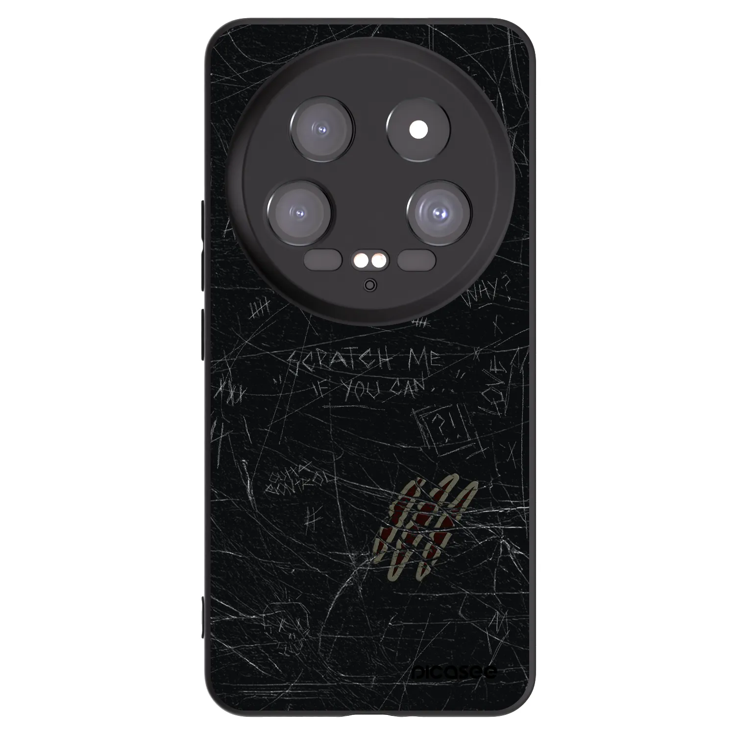 Picasee silikonski črni ovitek za Xiaomi 14 Ultra - SCRATCH