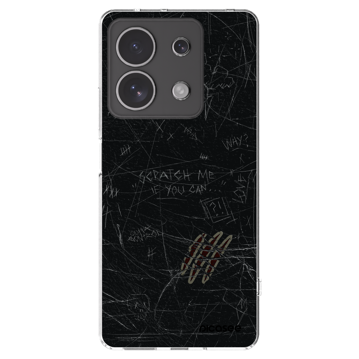 Picasee silikonski prozorni ovitek za Xiaomi Redmi Note 13 4G - SCRATCH
