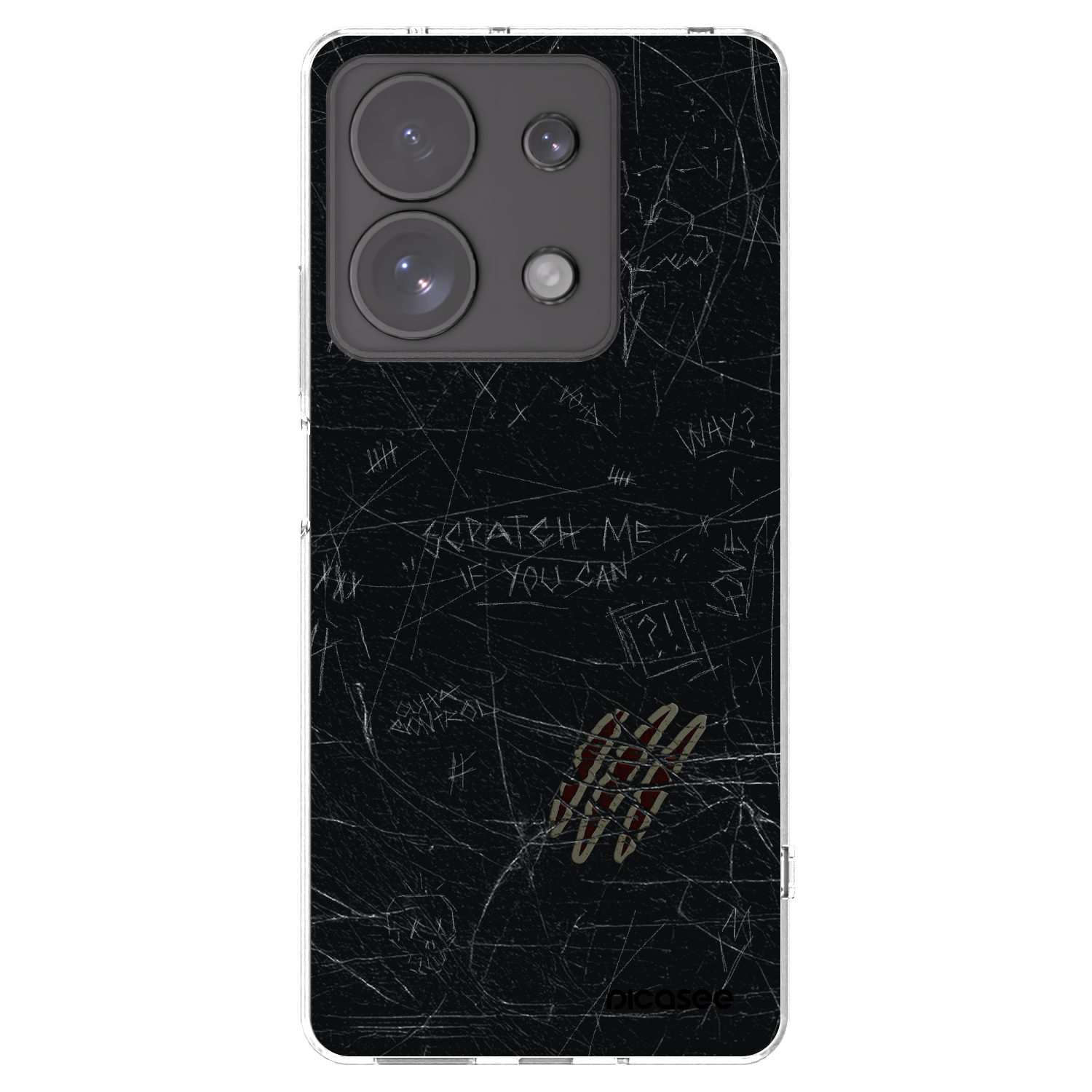 Picasee silikonski prozorni ovitek za Xiaomi Redmi Note 13 Pro 4G - SCRATCH