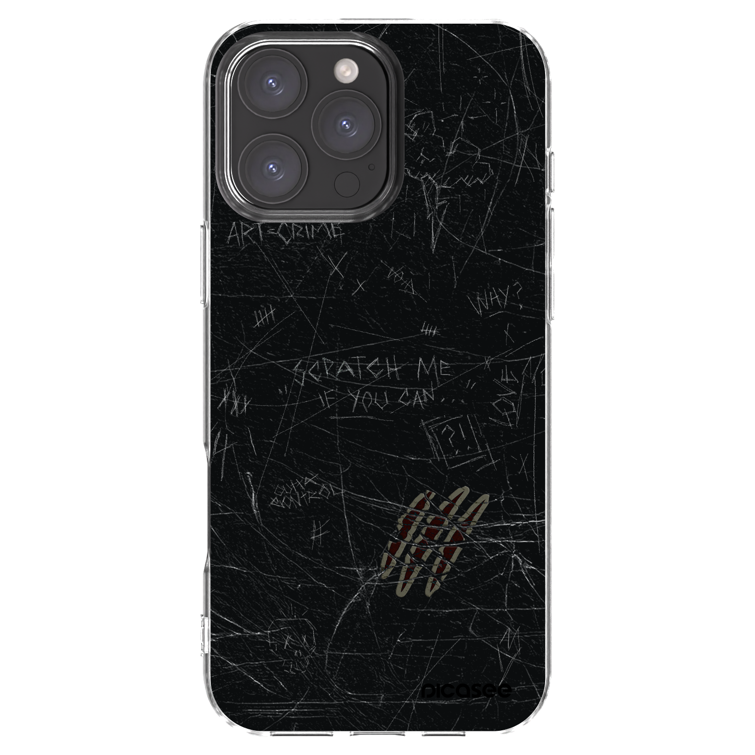Picasee silikonski prozorni ovitek za Apple iPhone 16 Pro Max - SCRATCH