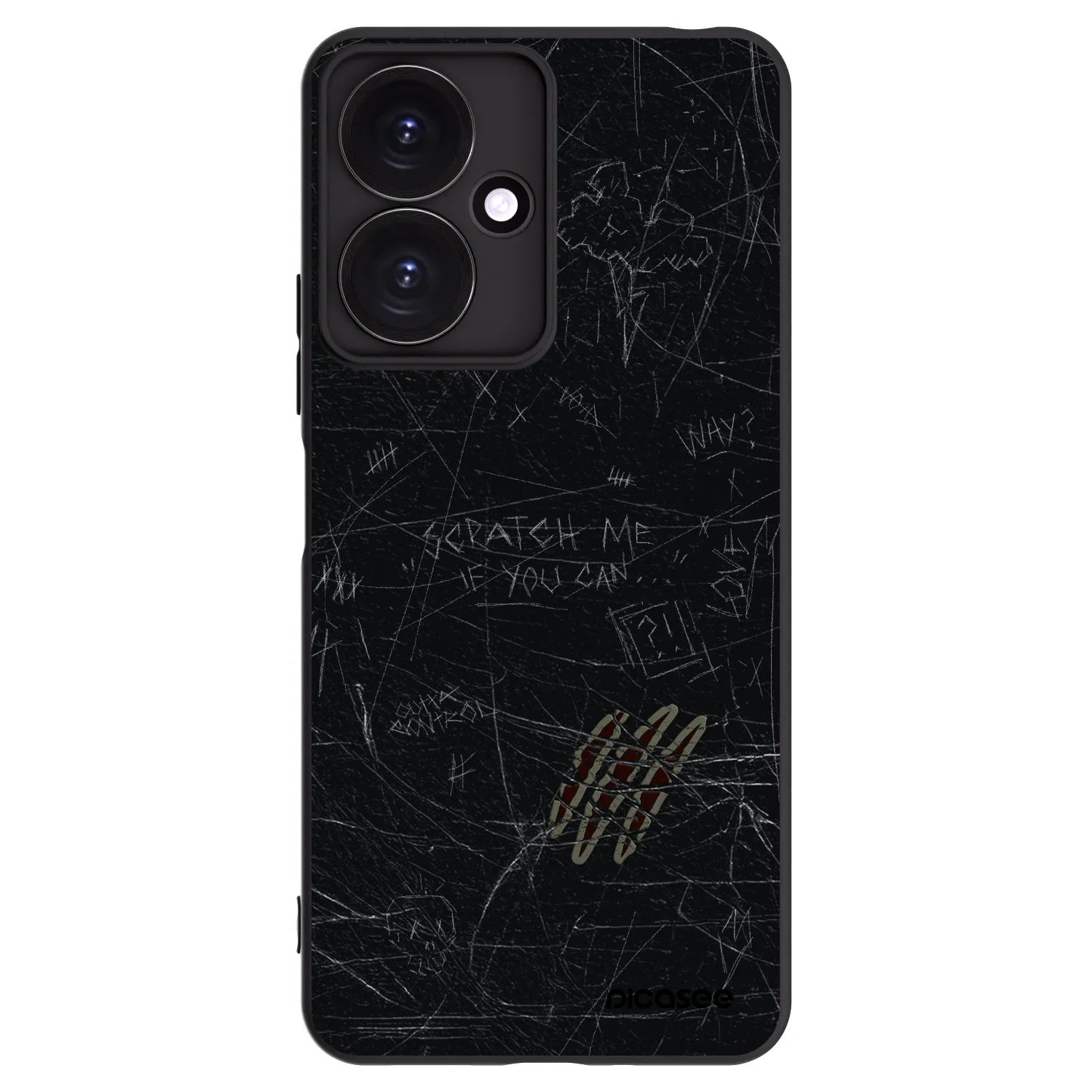 Picasee silikonski črni ovitek za Xiaomi Redmi 13C 5G - SCRATCH