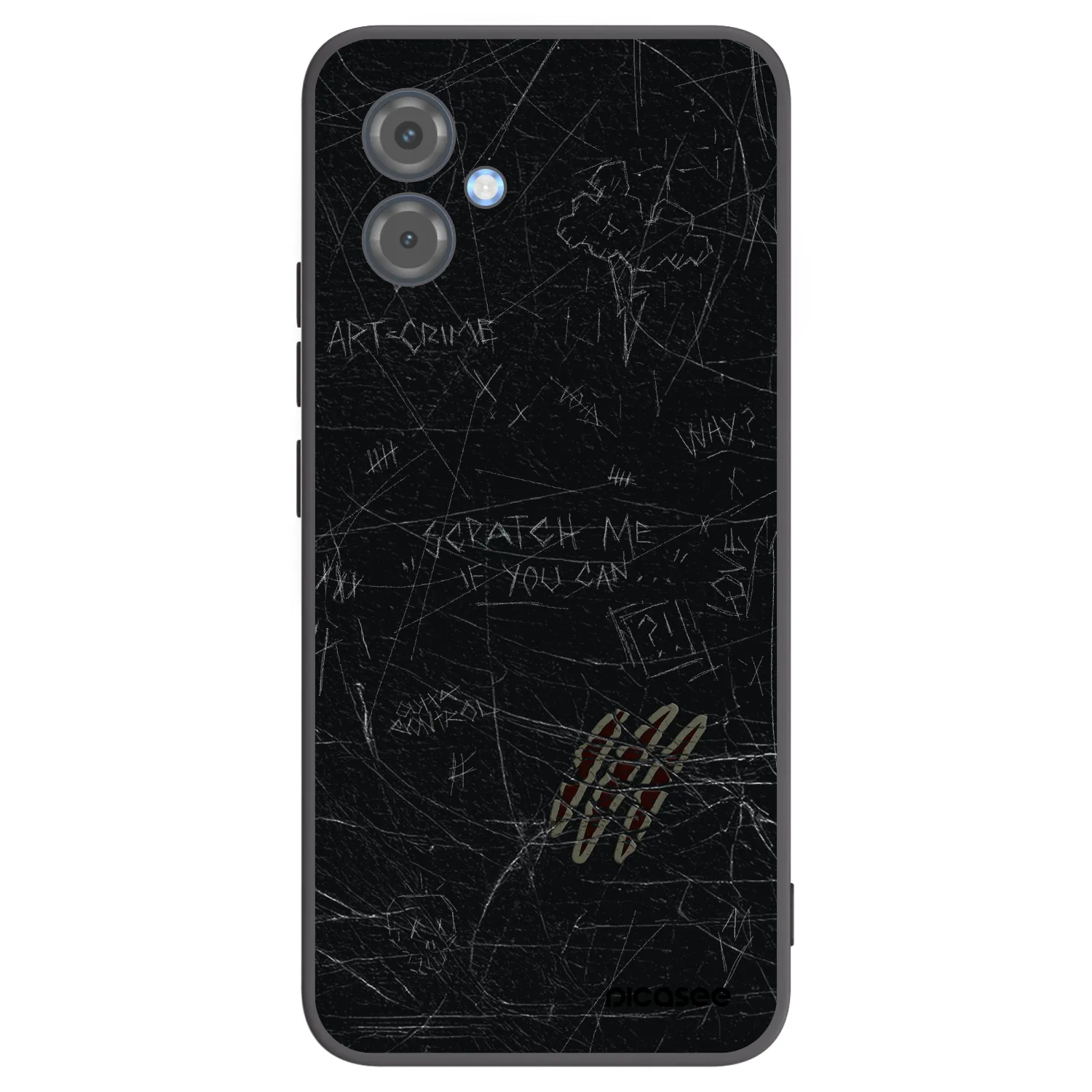 Picasee silikonski črni ovitek za Motorola Moto G14 - SCRATCH
