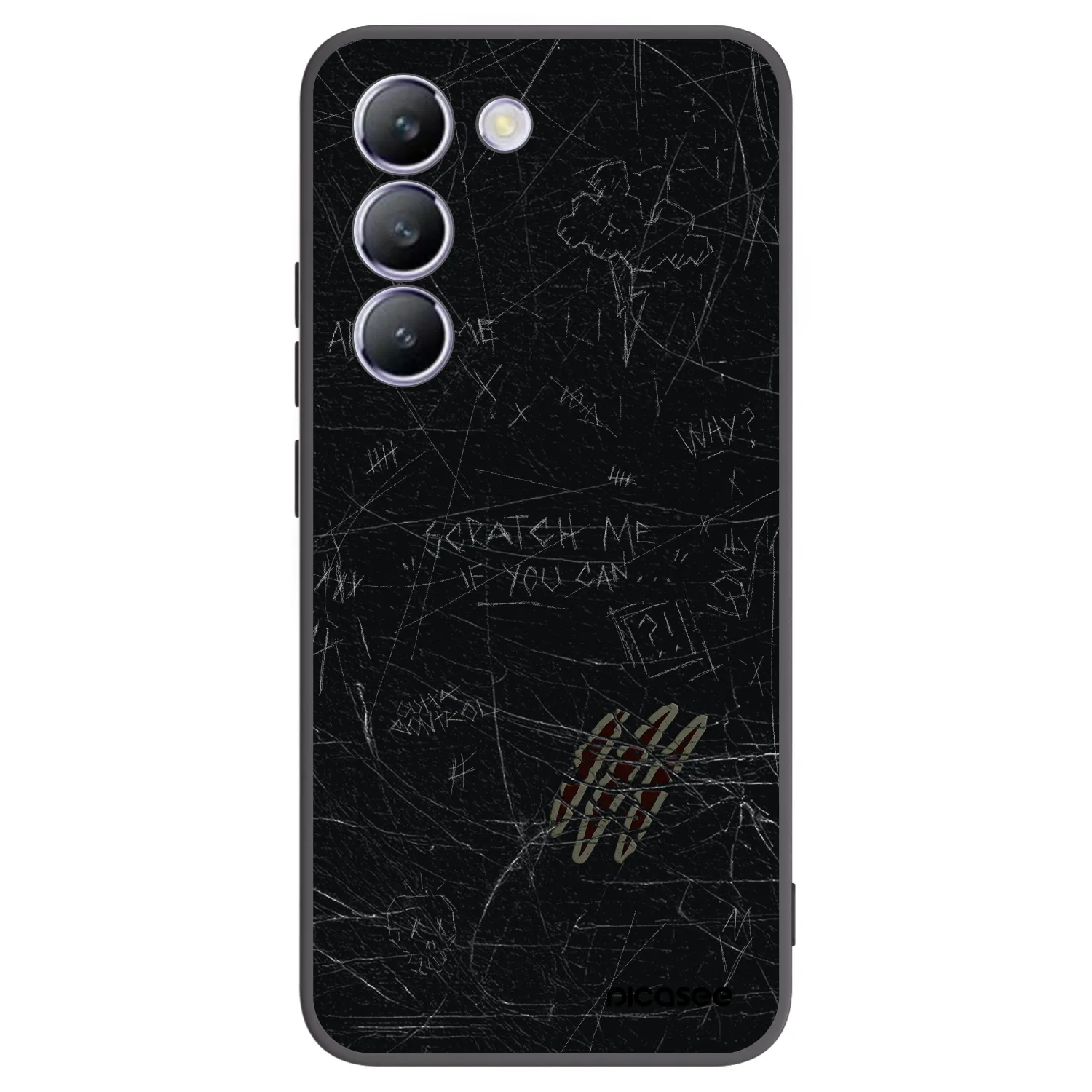 Picasee silikonski črni ovitek za Vivo V40 SE 5G - SCRATCH