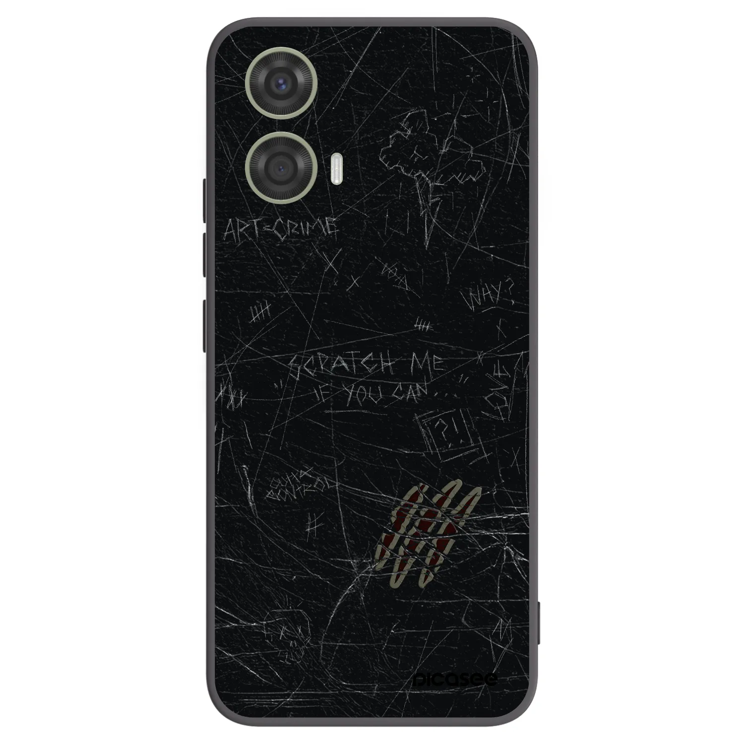 Picasee silikonski črni ovitek za Motorola Moto G24 - SCRATCH